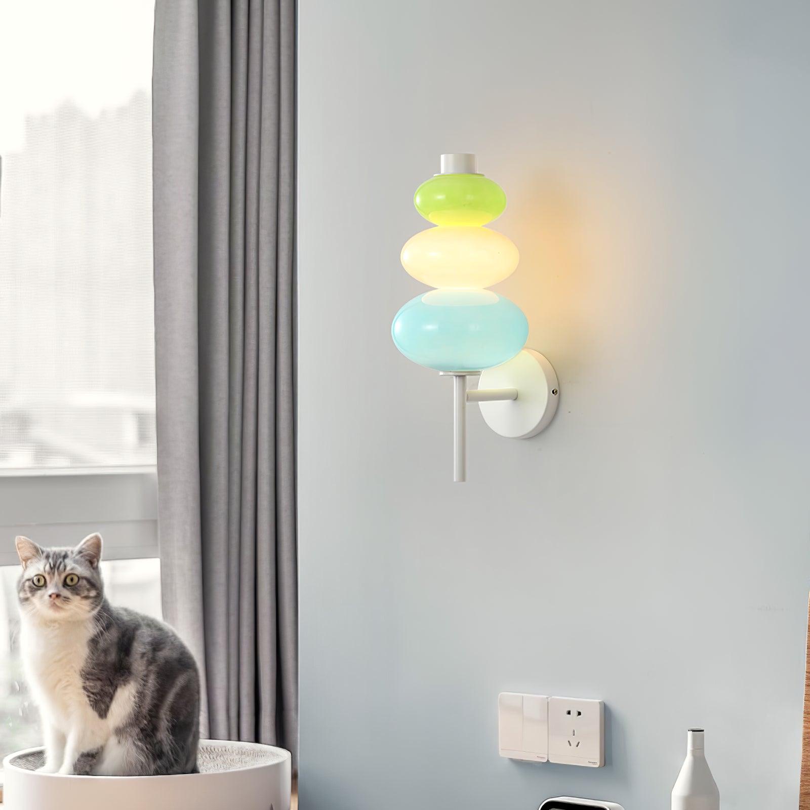 Glass Candy String Lamp Bracket Wall Lamp