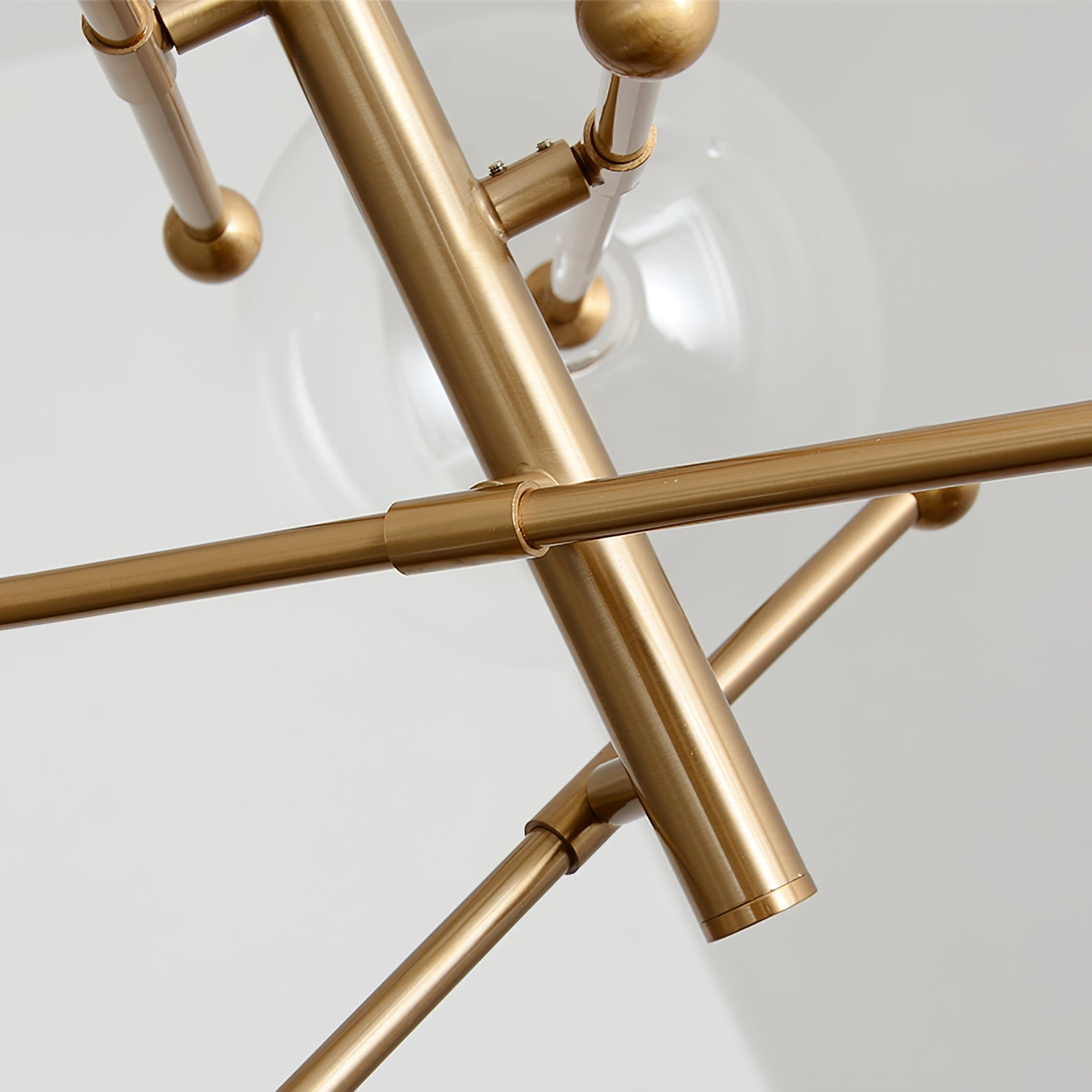 Glass Globe Mobile Crown Chandelier