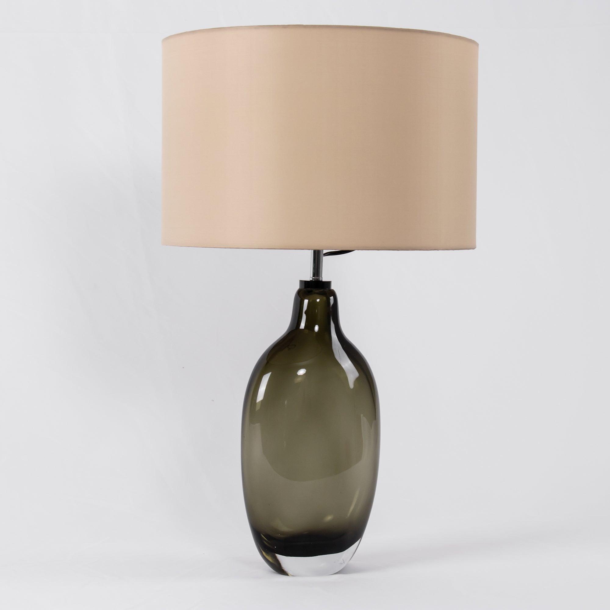 Glazed Crystal Reading Table Lamp