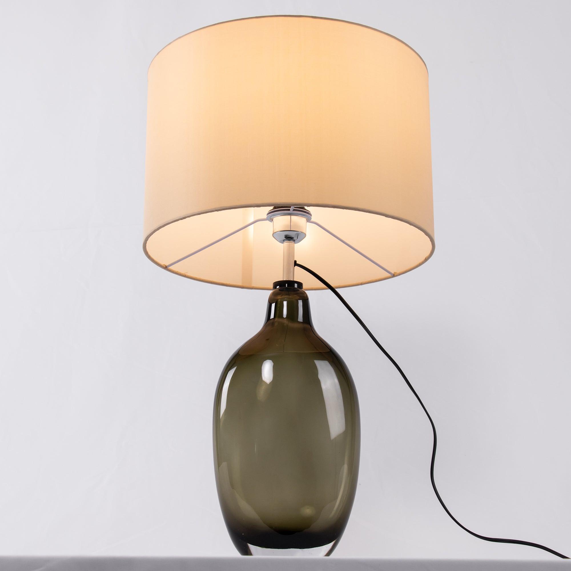 Glazed Crystal Reading Table Lamp