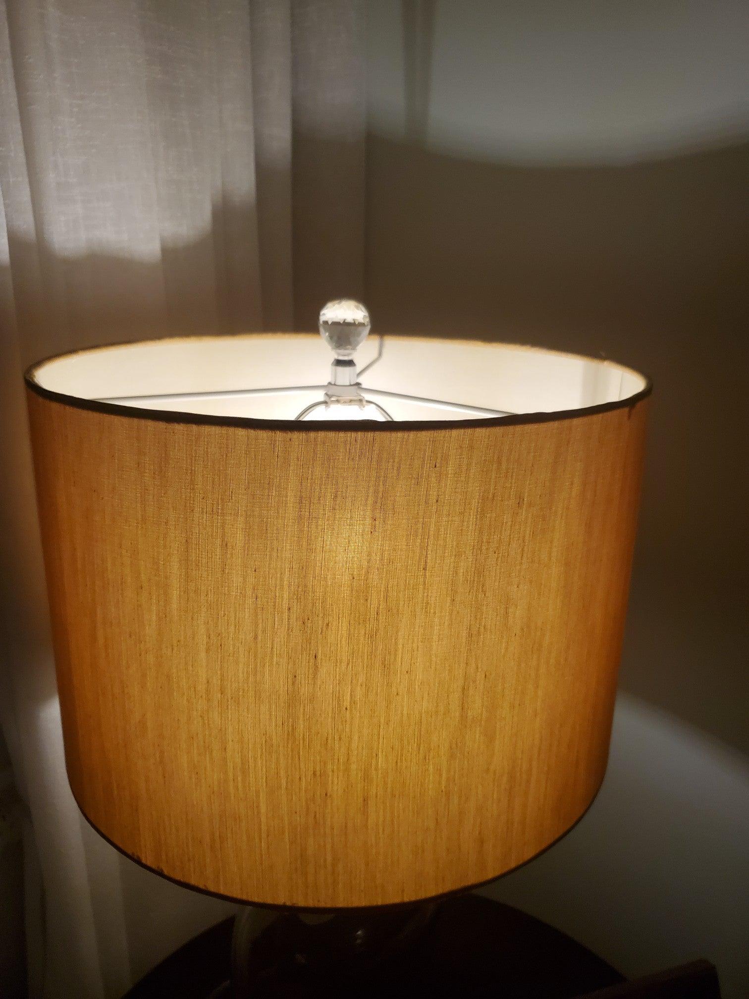 Glazed Crystal Reading Table Lamp