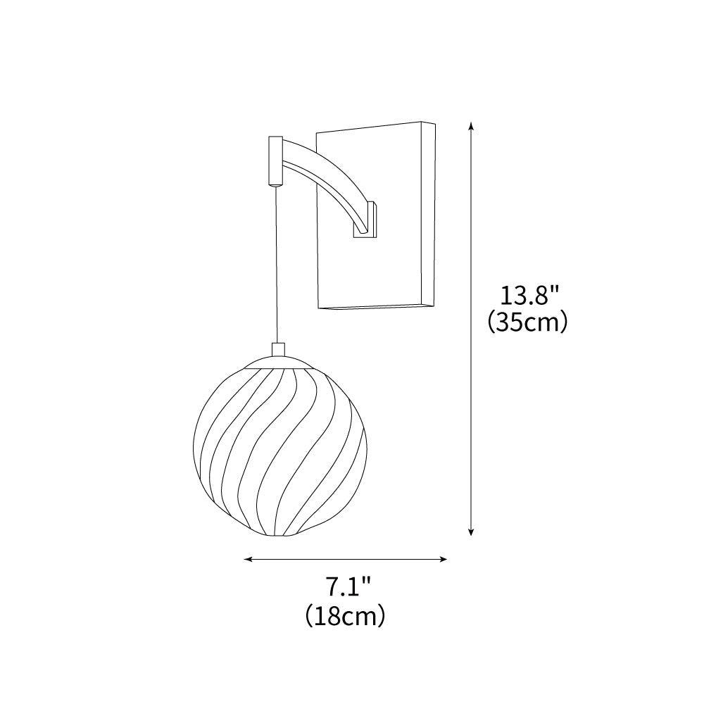 Golden Globe Wall Light 7.1