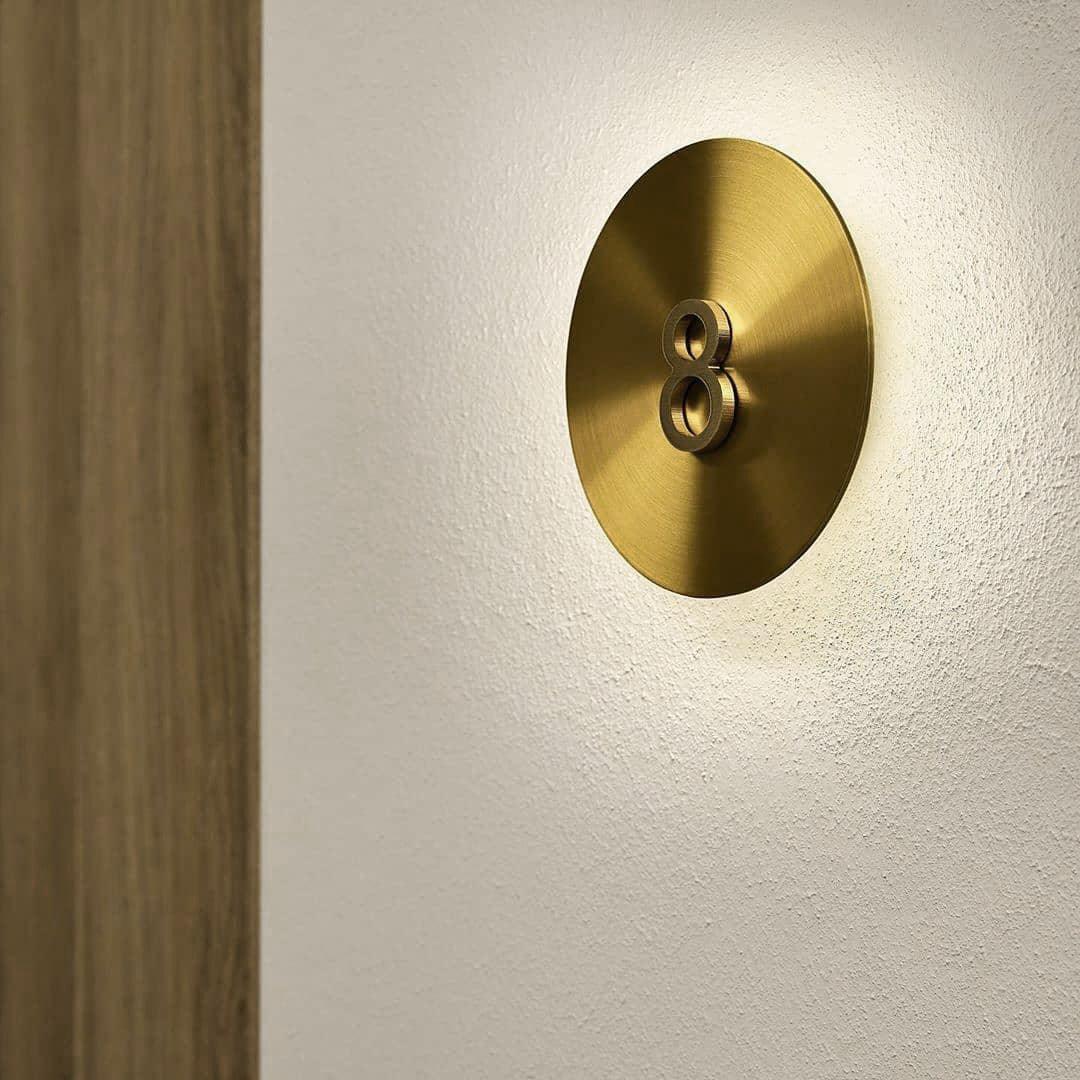 Gossa Wall Light - Dia 28cm Brass, Hardwired Wall Sconce, detail 12