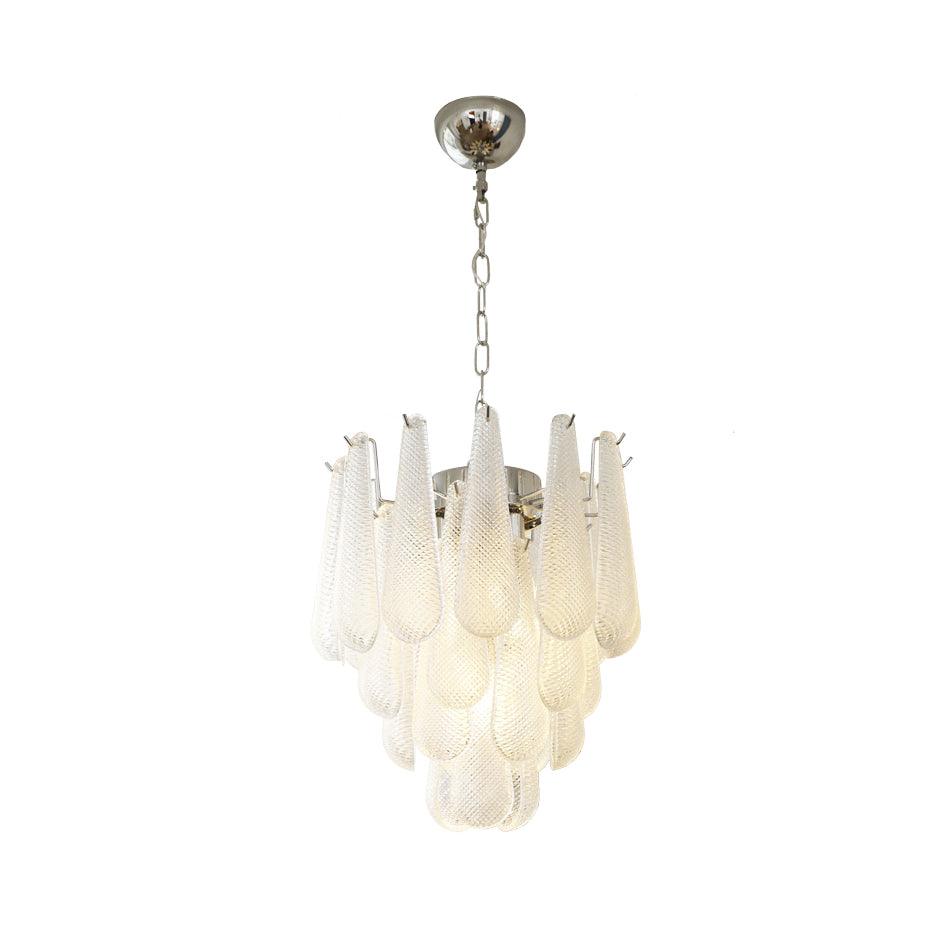 Grid Glass Waterfall Chandelier