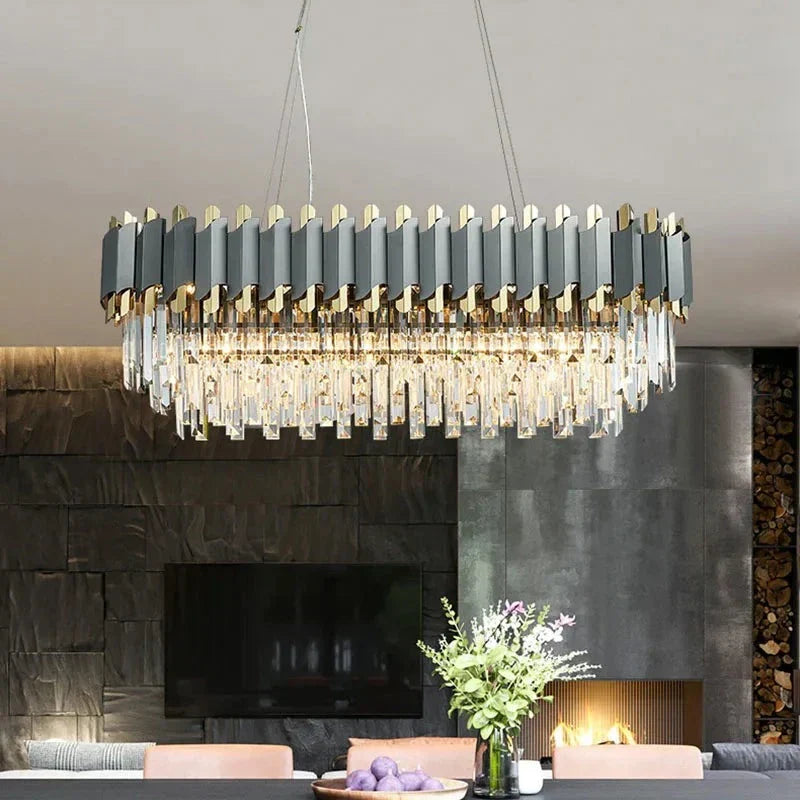 Gio 39" Crystal Dining Room Chandelier — product detail 3