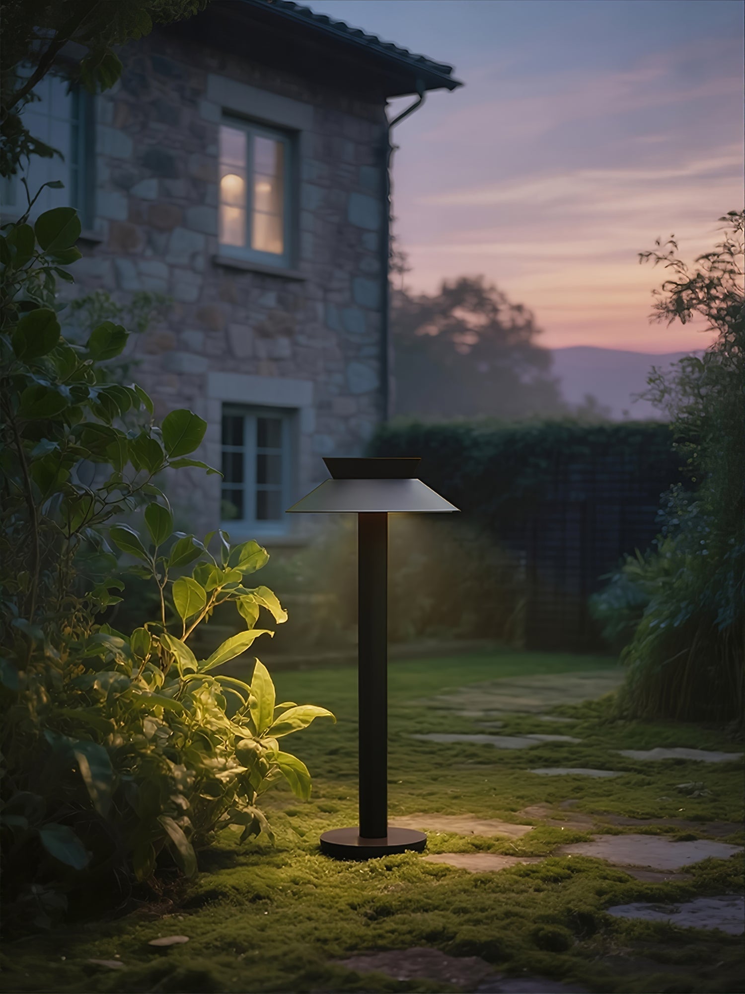 steel lighting fixture shown as a main product image for hospitality spaces