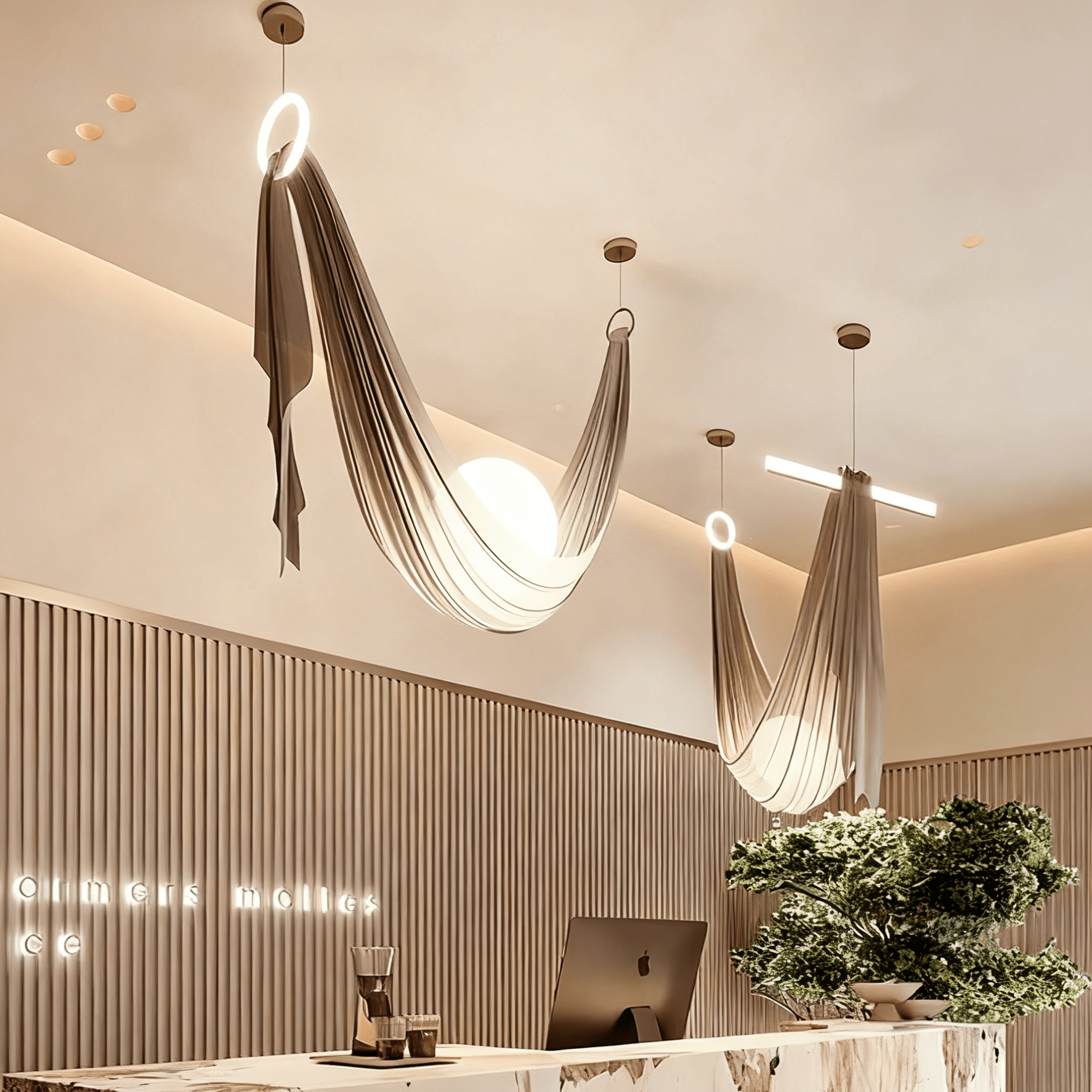 Hammock Fabric Pendant Light