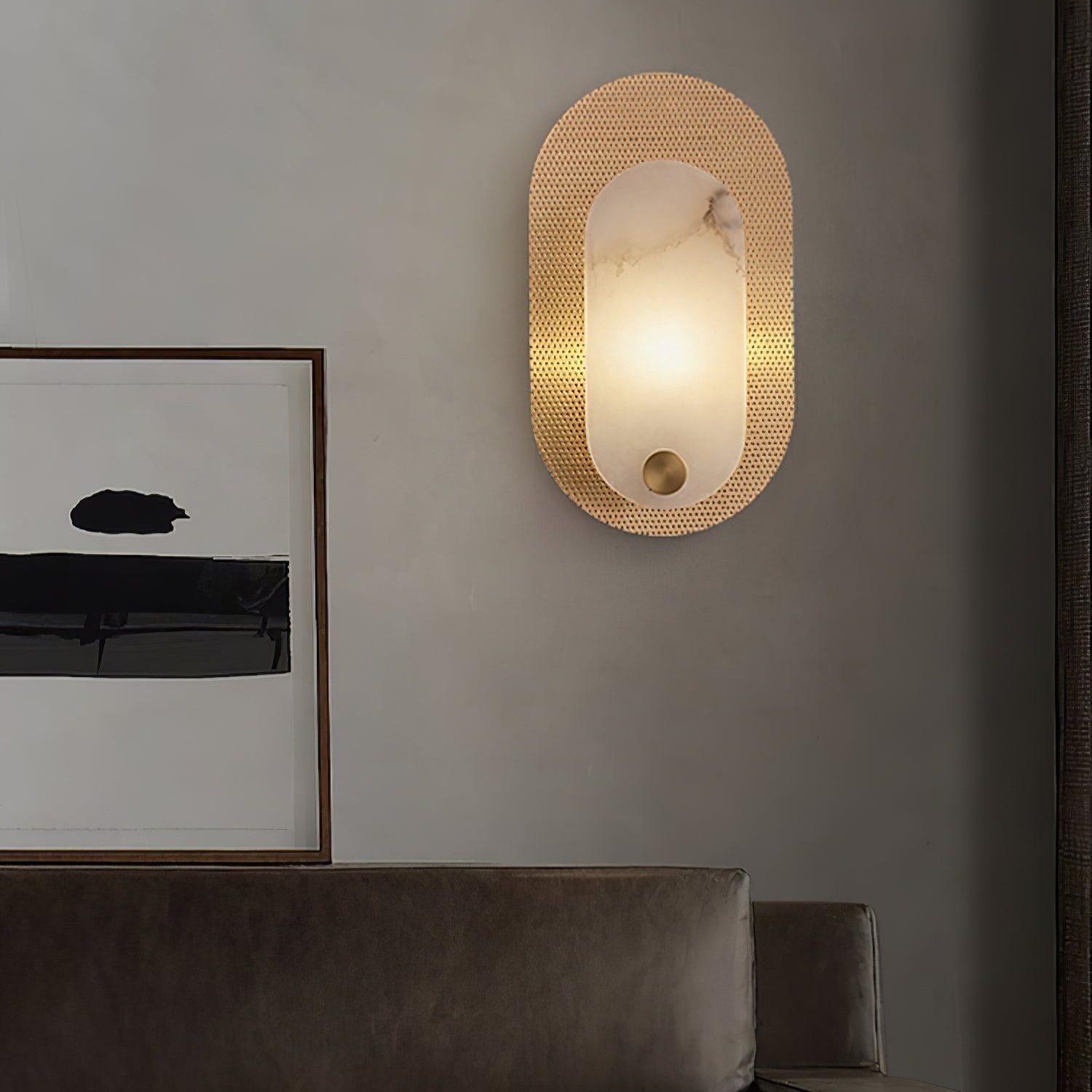 Harlan Alabaster Wall Sconce