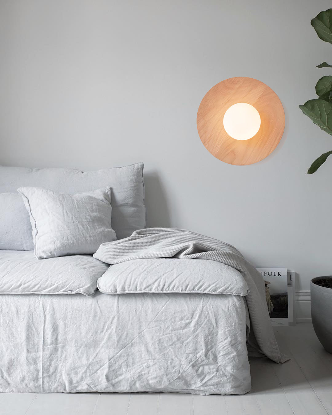 Harmonia Wooden Wall Light, Hardwired Wall Sconce, detail 18