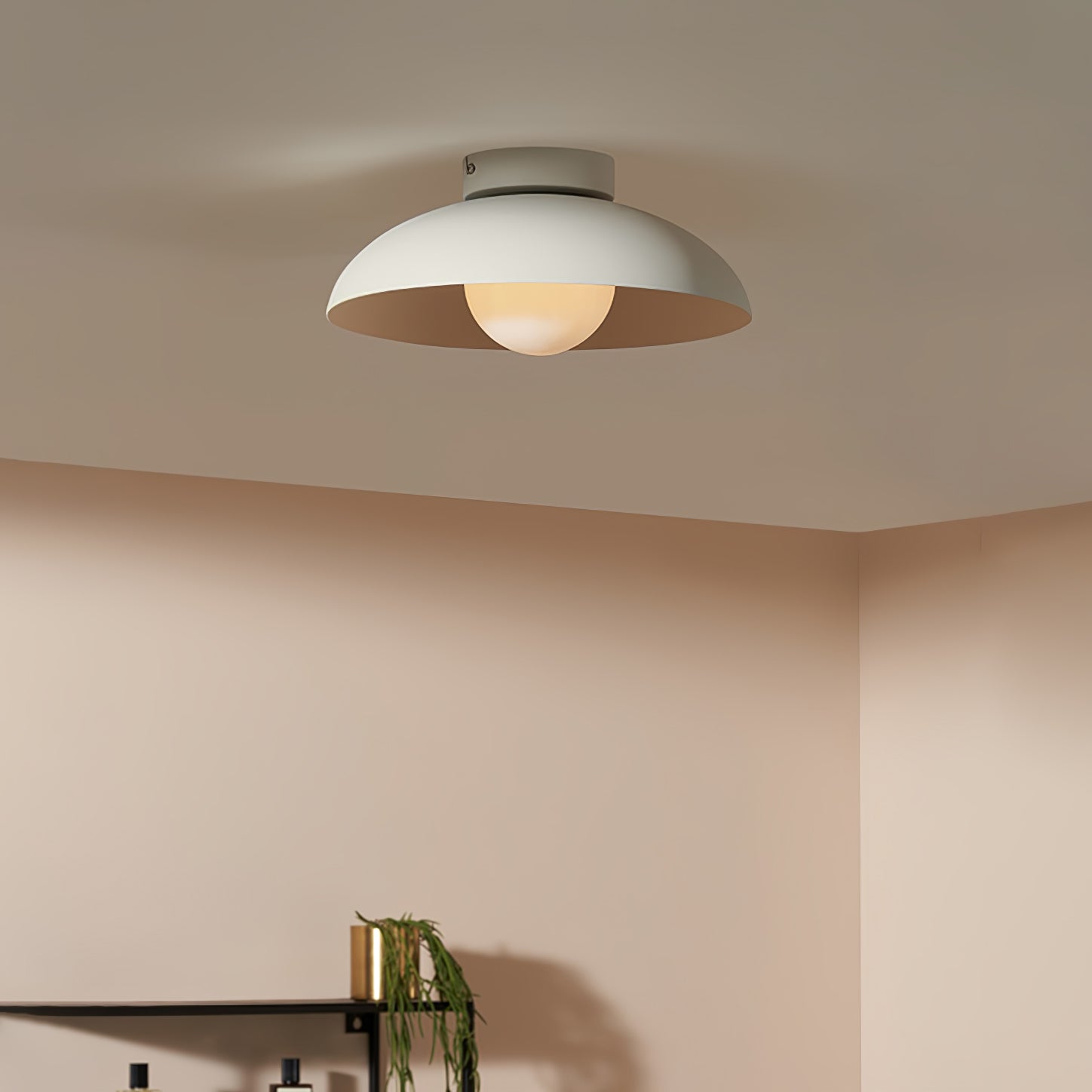 Harper Glass Dome Ceiling Light