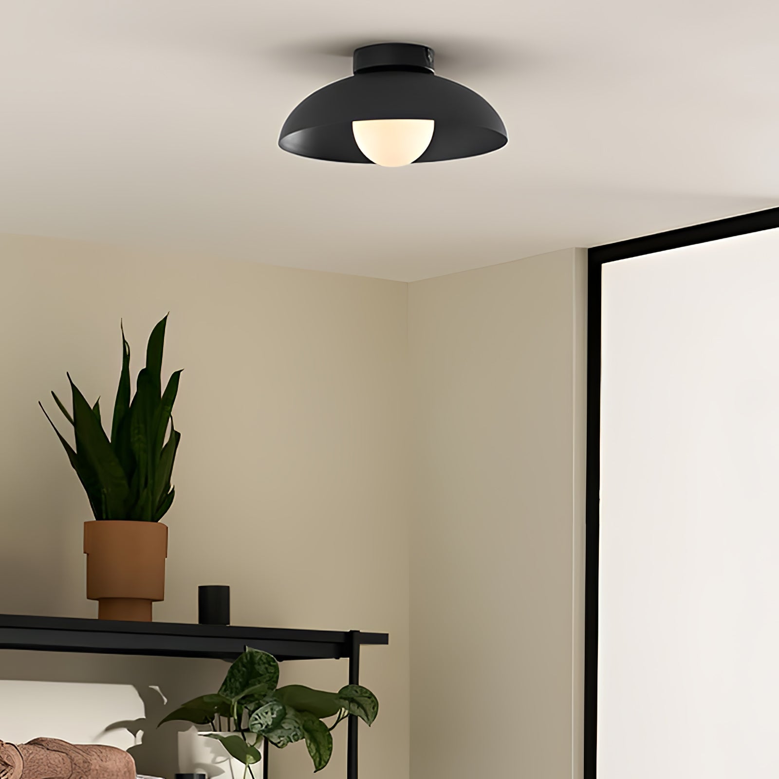 Harper Glass Dome Ceiling Light