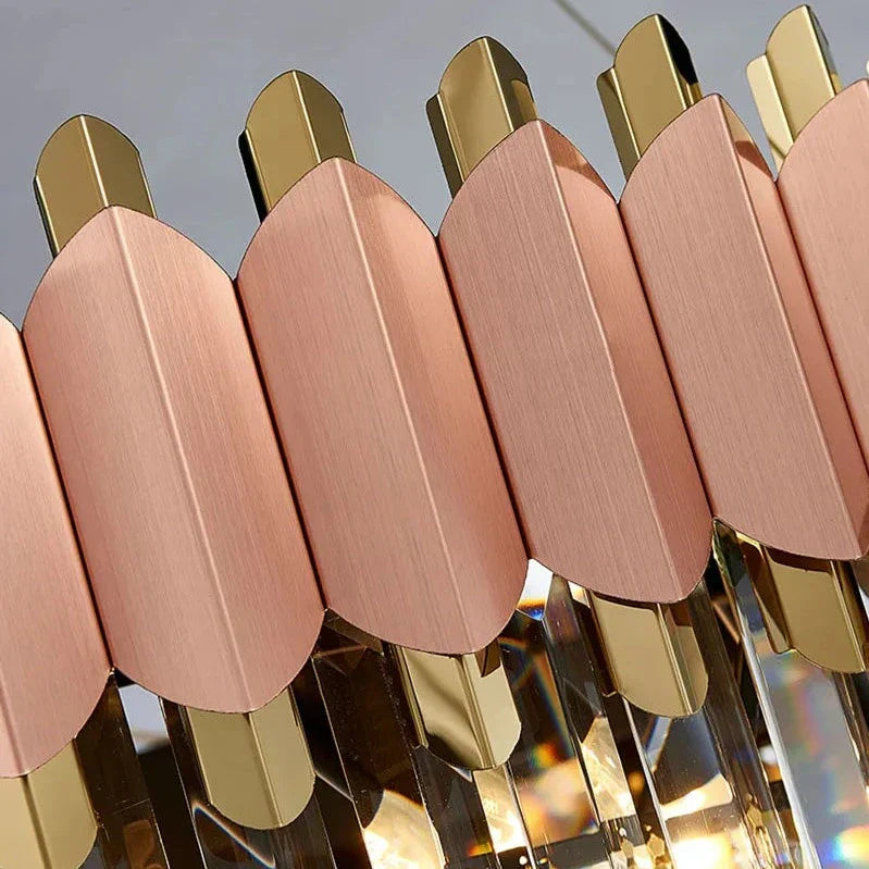 Gio Rose Gold Modern Chandelier — product detail 4