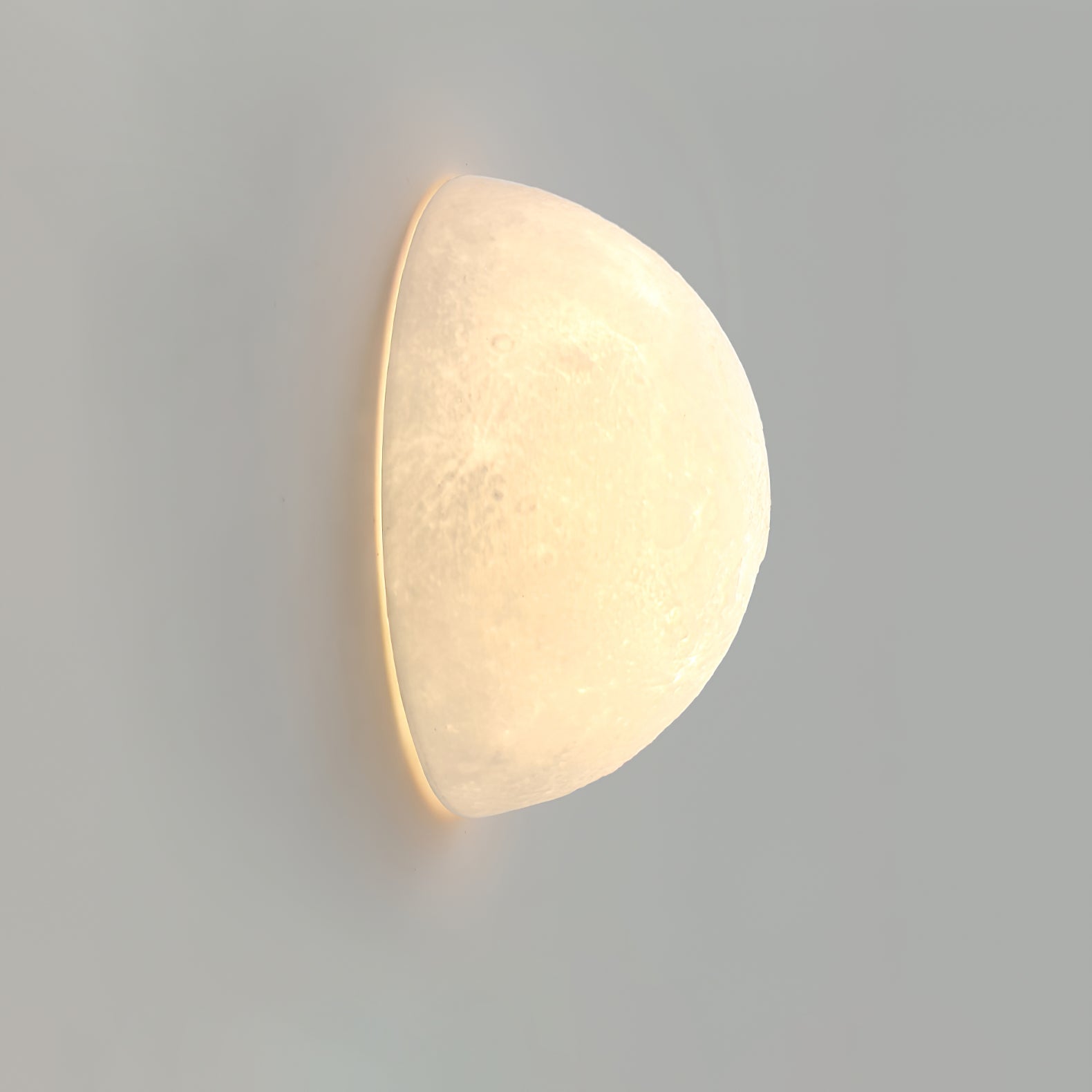 Moon 3D Wall Light - ∅ 5.9″ x H 5.9″ 3D Printing PLA, Hardwired Wall Sconce, detail 26