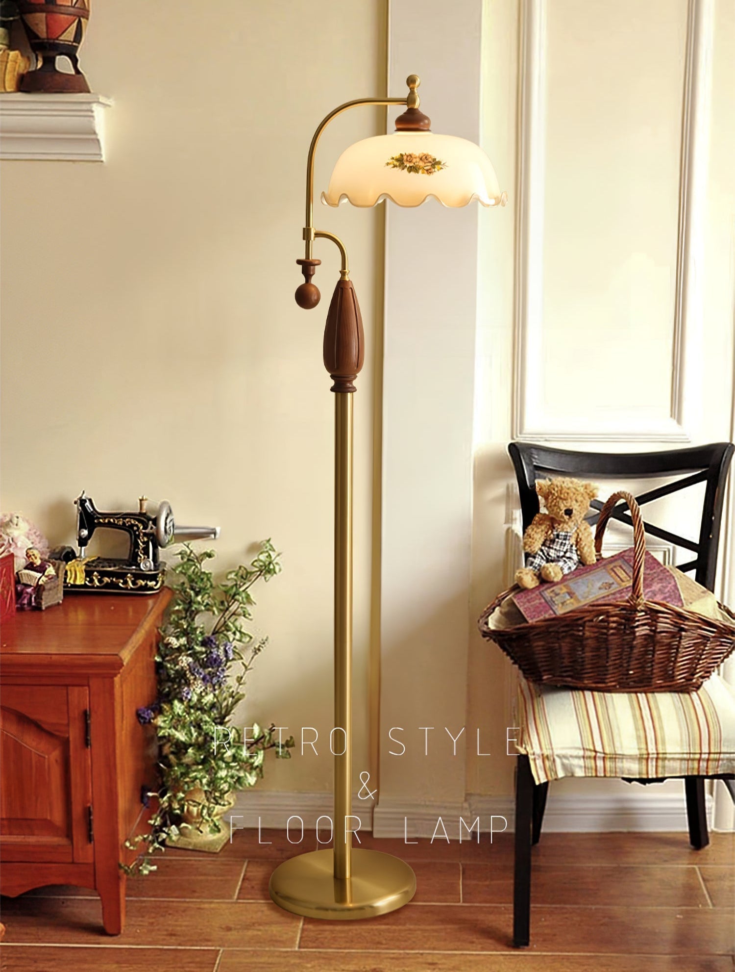 Heritage Bloom Floor Light, Floor Lamp, detail 14