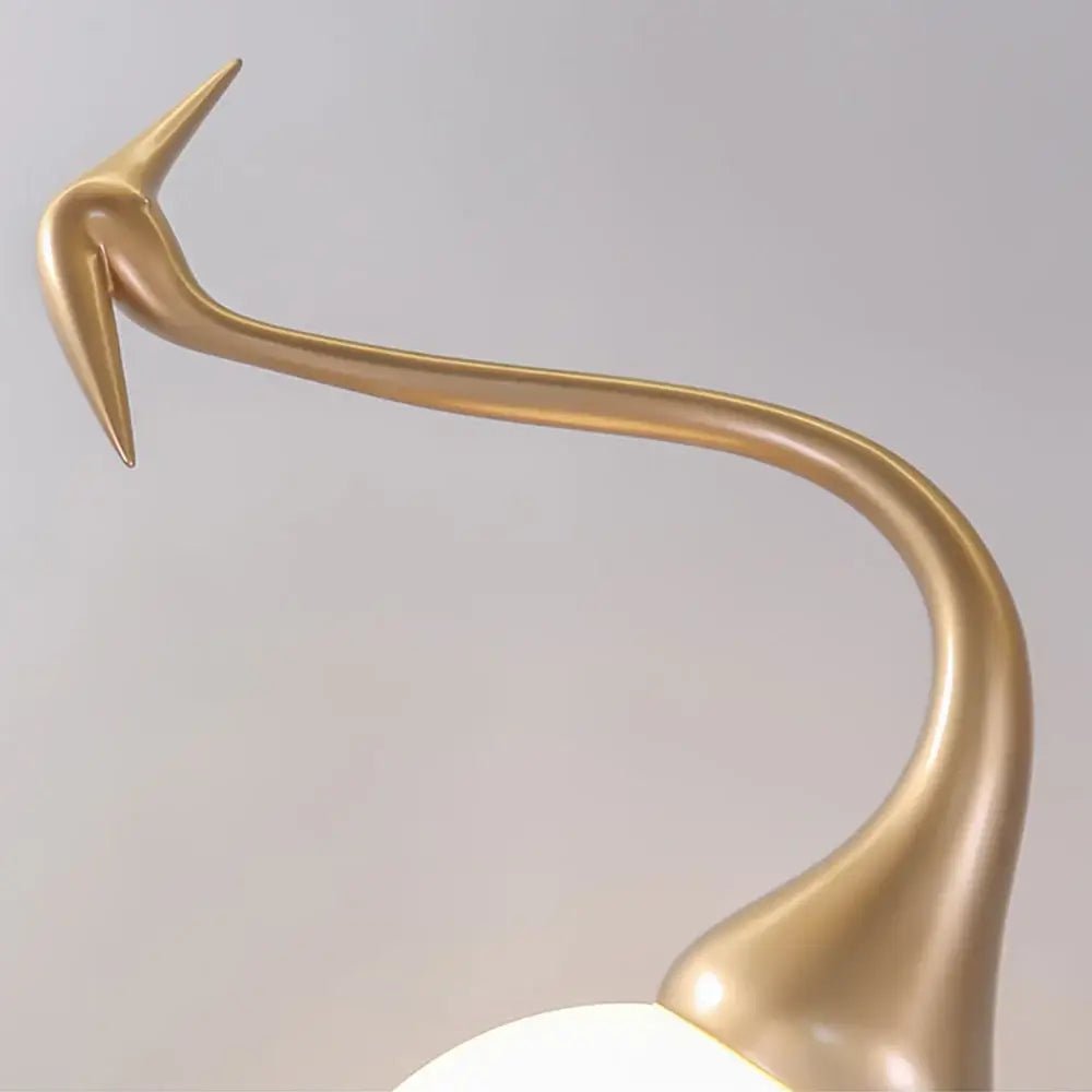 Heron Sculpture Floor Lamp detail view 14