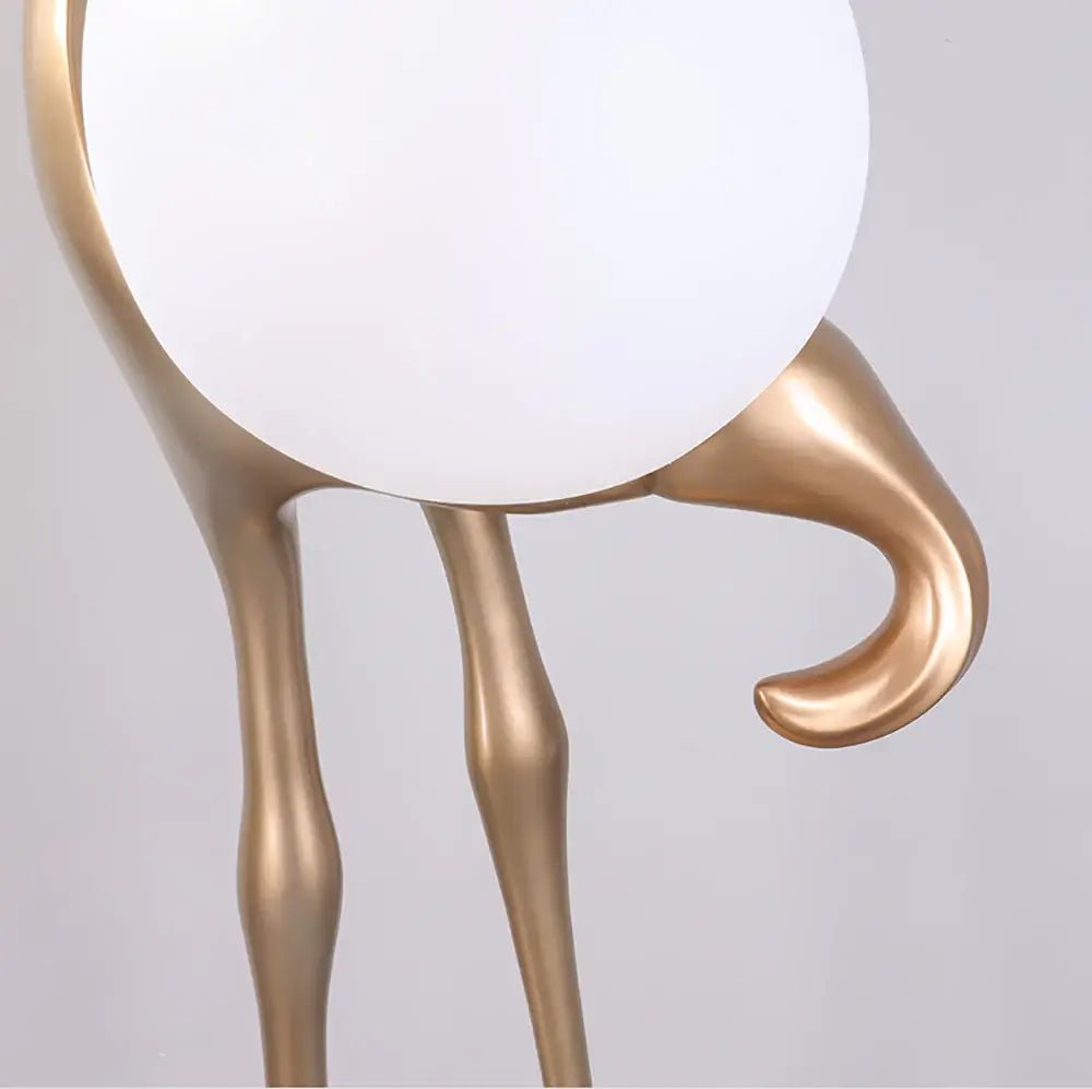Heron Sculpture Floor Lamp detail view 15