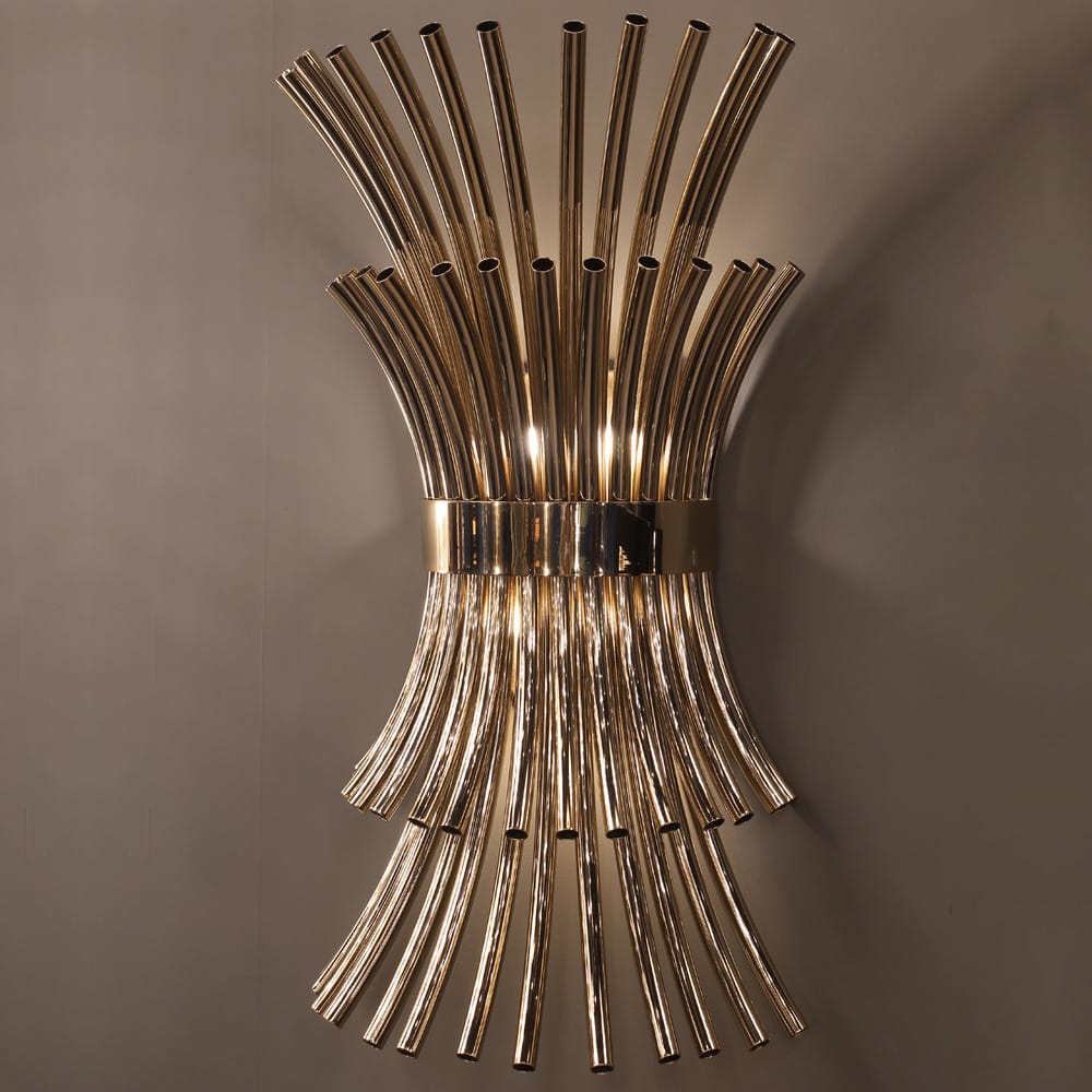 High End Contemporary Gold Plated Large Wall