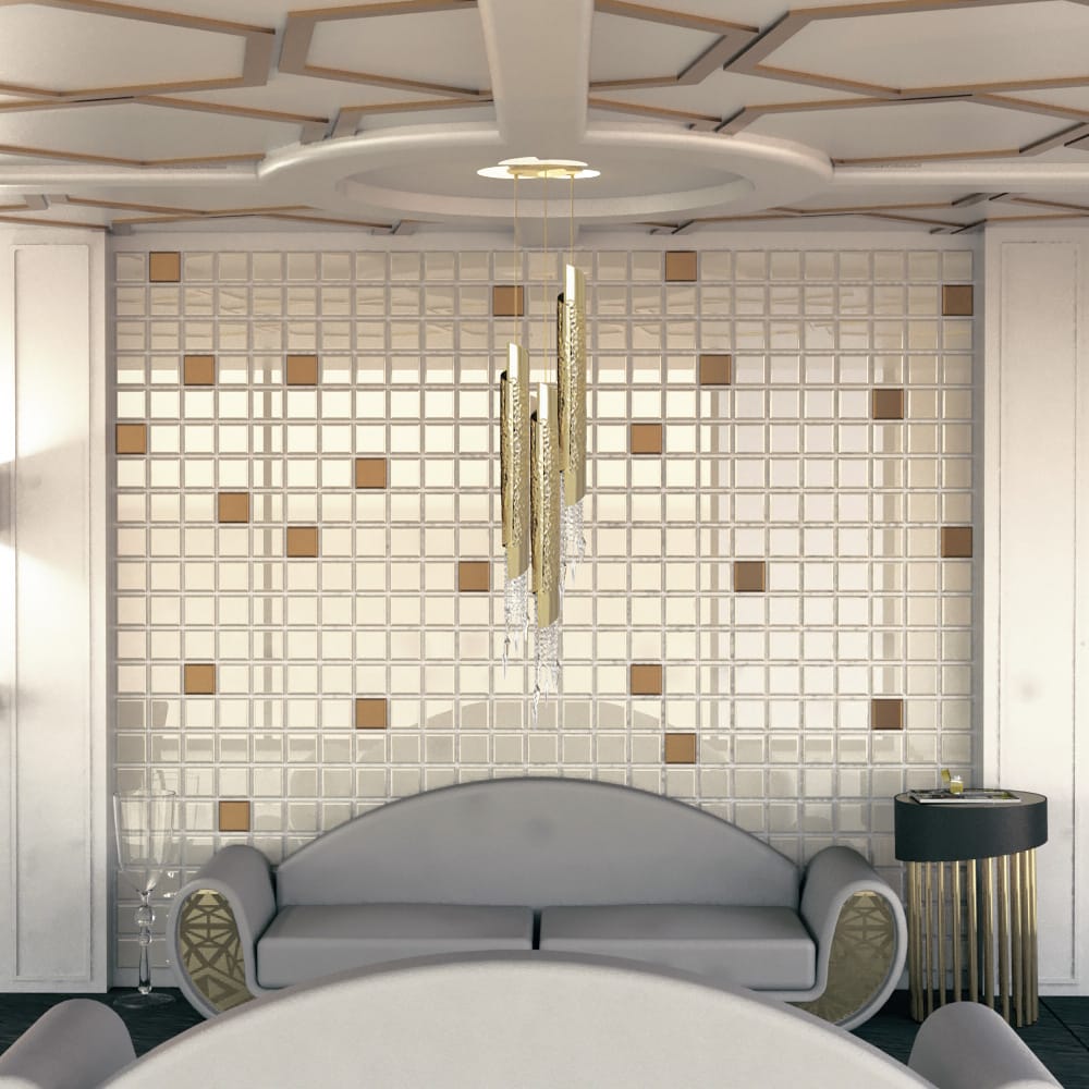 High End Gold Plated Crystal Chandelier