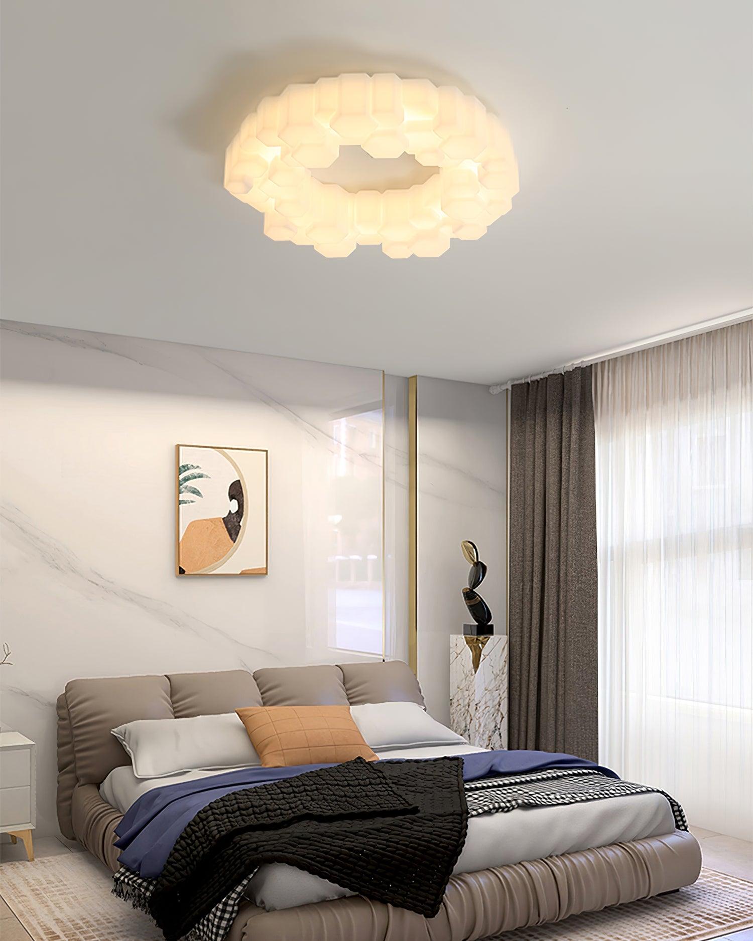 Honeycomb Flush Mount Light Ceiling Lamp