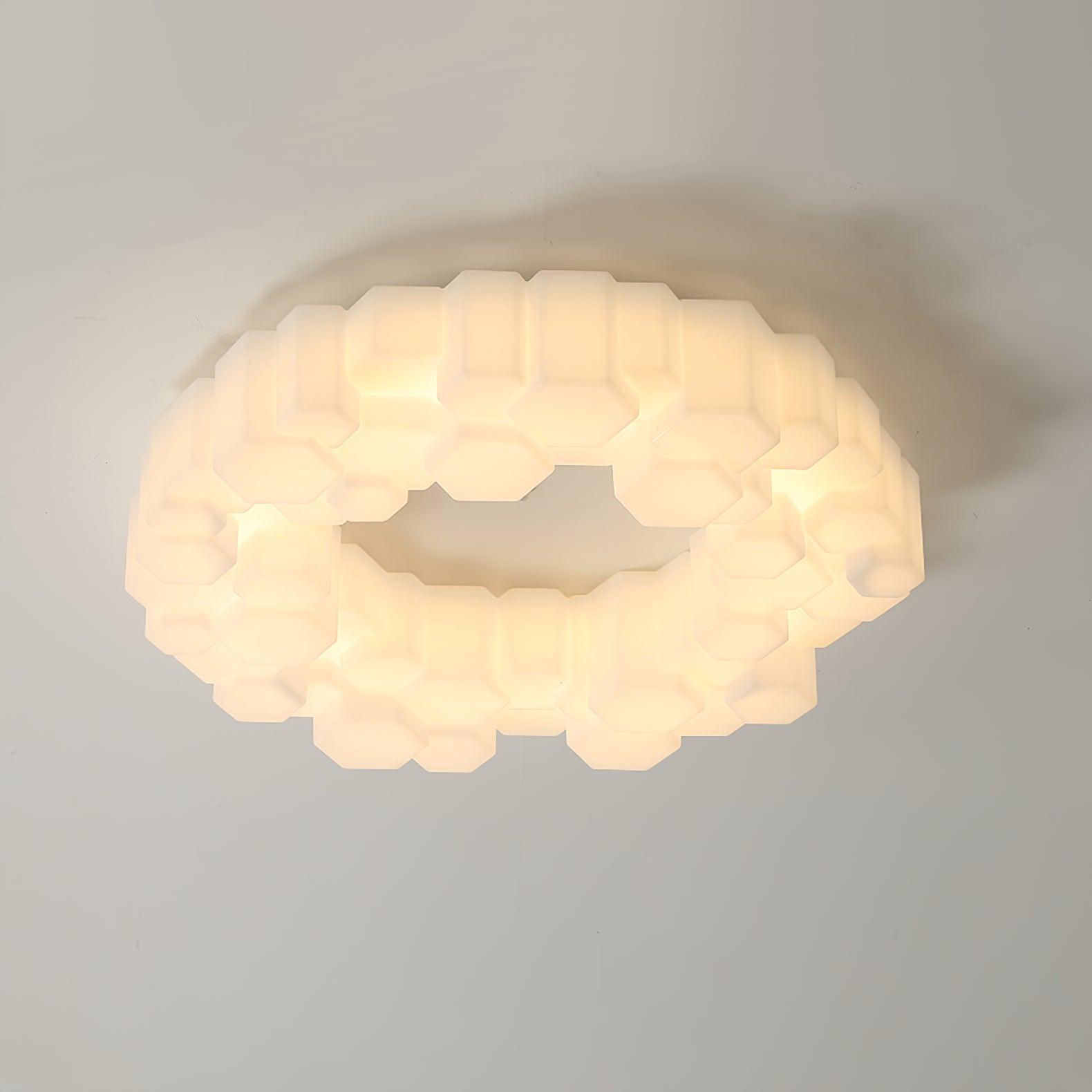 Honeycomb Flush Mount Light Ceiling Lamp
