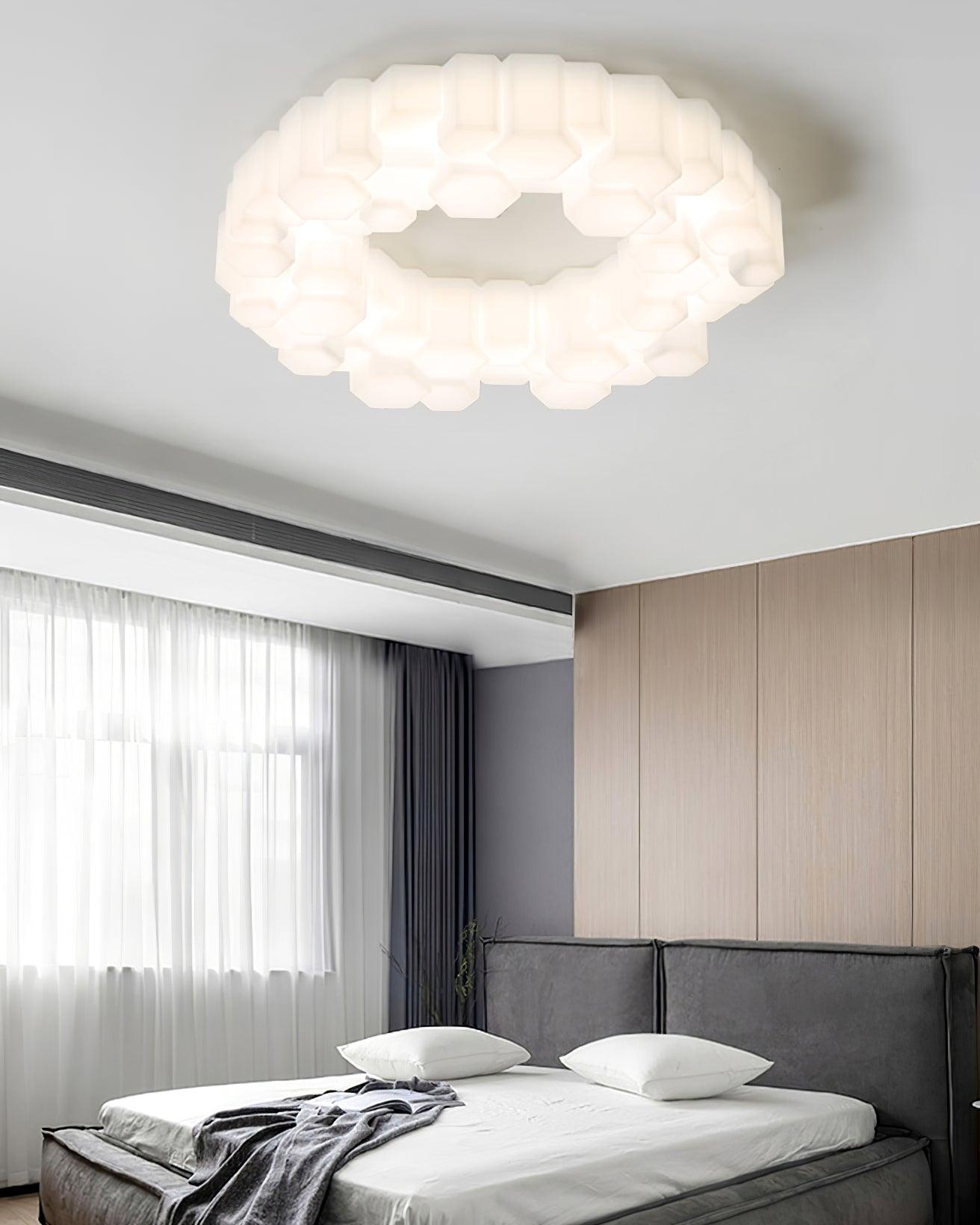 Honeycomb Flush Mount Light Ceiling Lamp