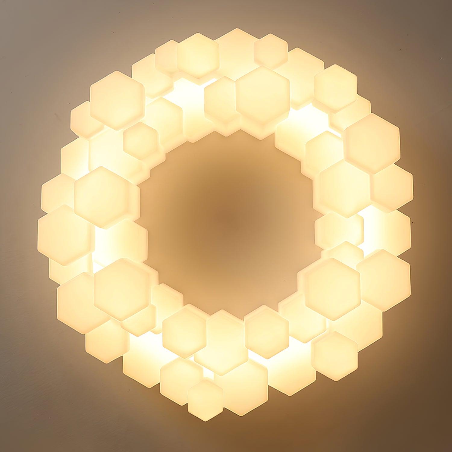Honeycomb Flush Mount Light Ceiling Lamp