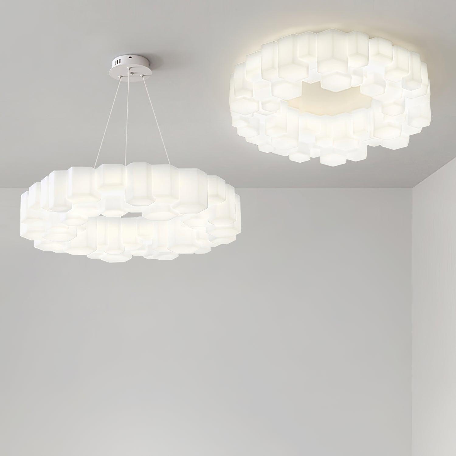 Honeycomb Flush Mount Light Ceiling Lamp