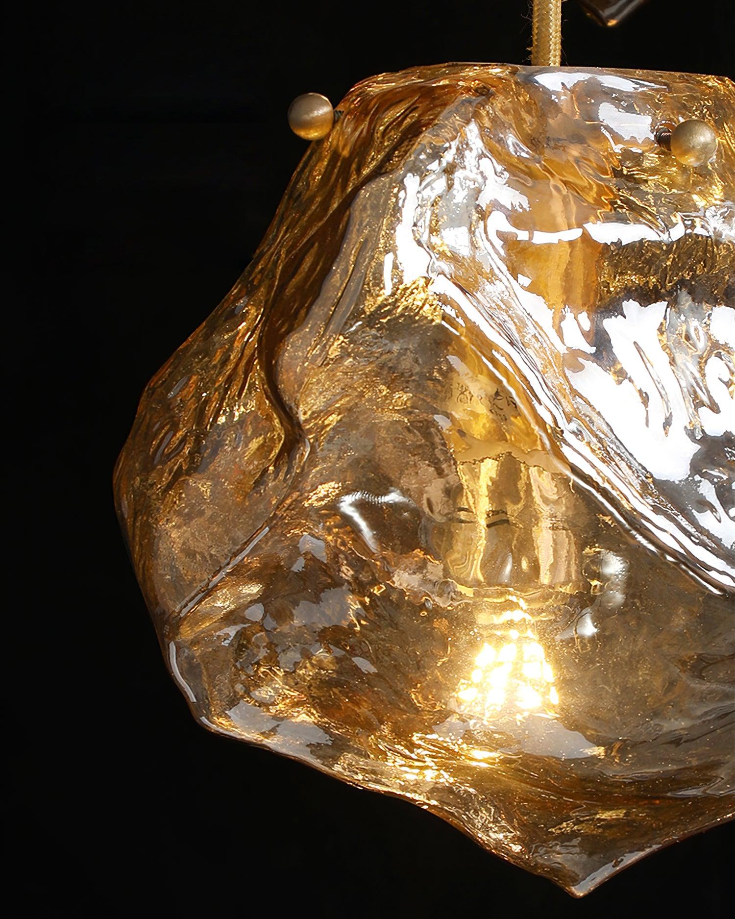 Illyria Ice Glass Hanging Light Pendant Lamp