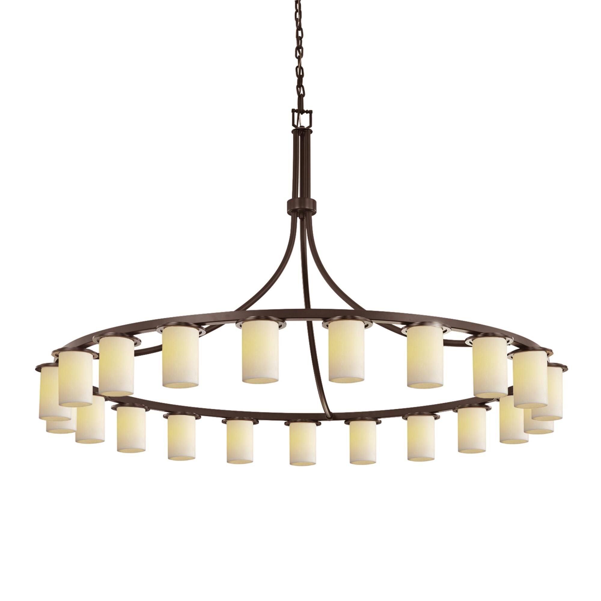 Justice Design Group Candlearia Collection Dakota Family 60 Inch 21 Light Led Chandelier Cp486462