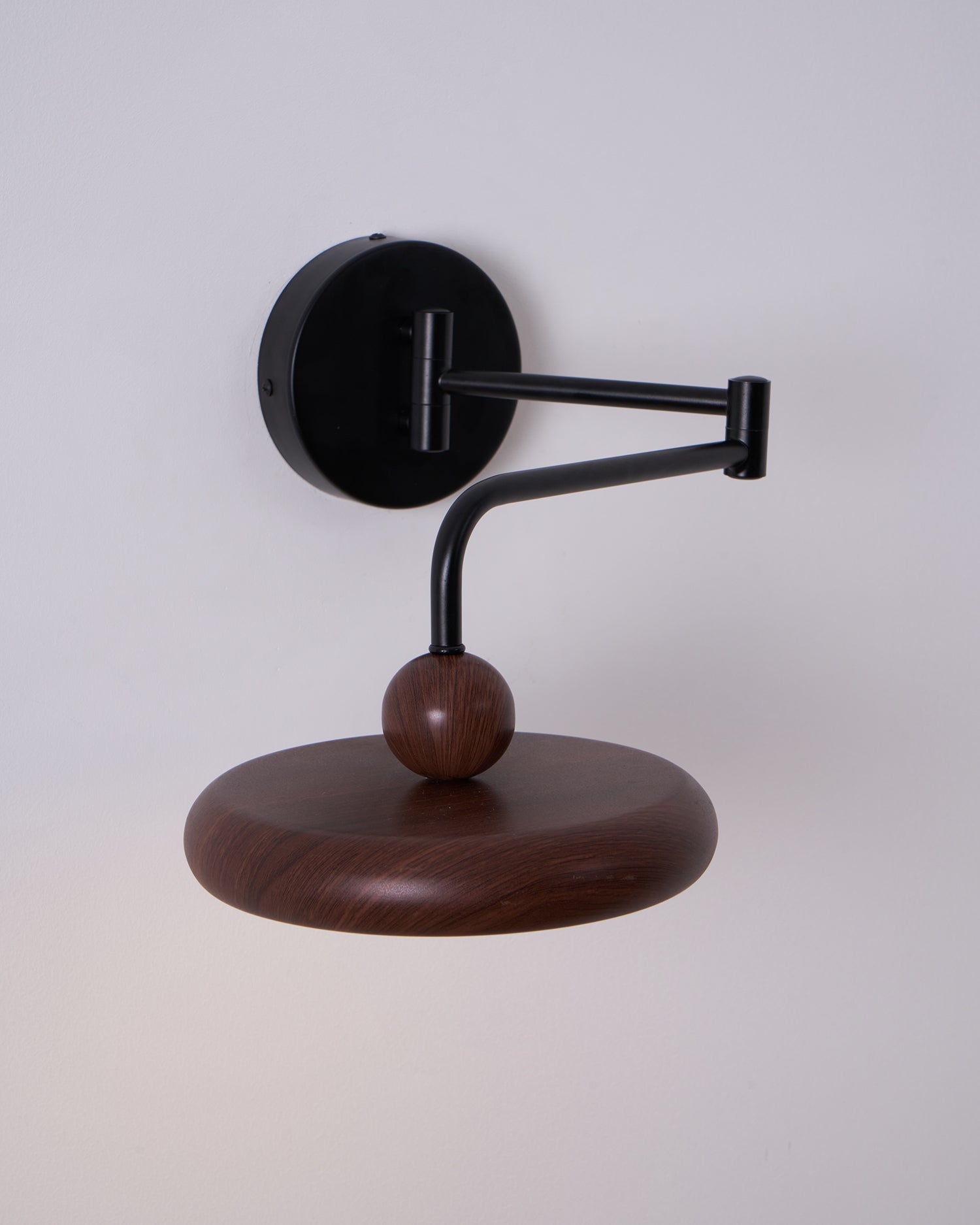 wood lighting fixture shown as a main product image for layered interiors
