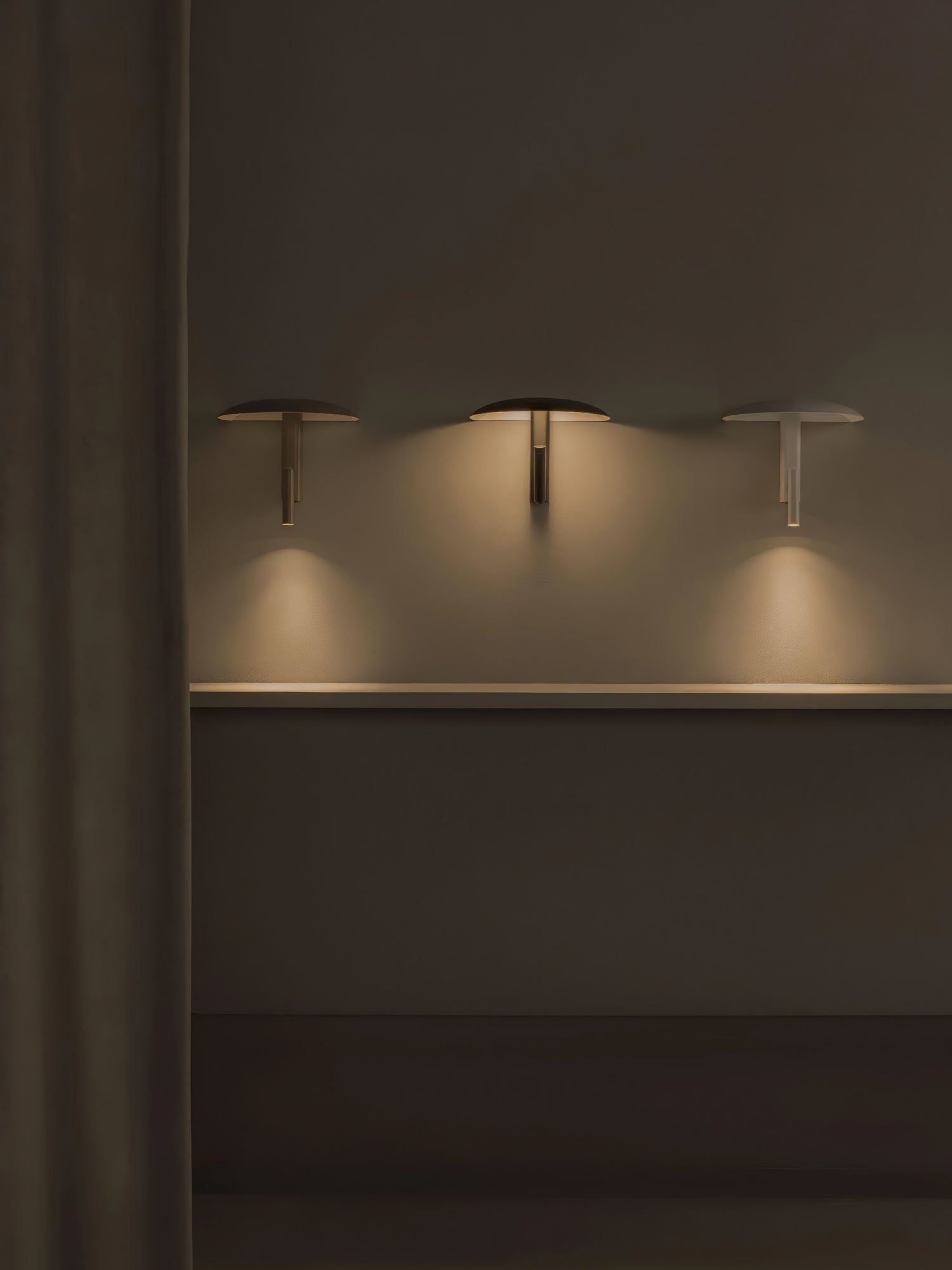 Hat Brim Swing Arm Wall Light