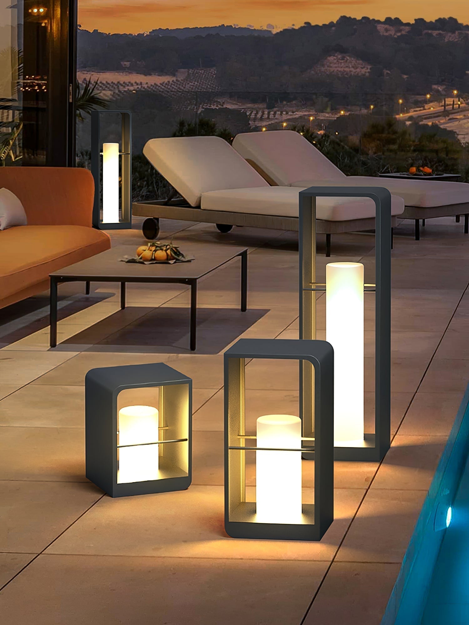 Lantern Garden Solar Outdoor Light Table Lamp