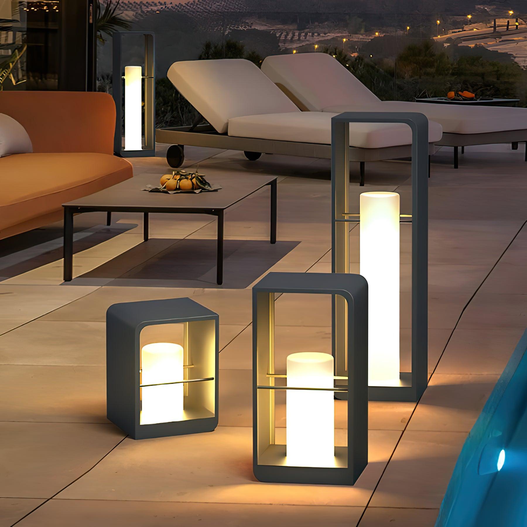 Lantern Garden Solar Outdoor Light Table Lamp
