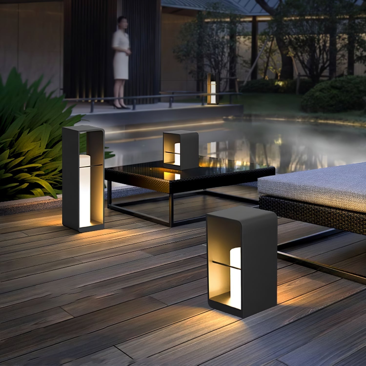 Lantern Garden Solar Outdoor Light Table Lamp