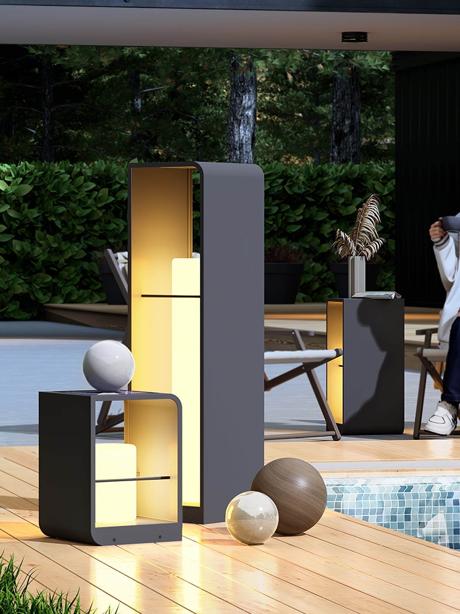 Lantern Garden Solar Outdoor Light Table Lamp
