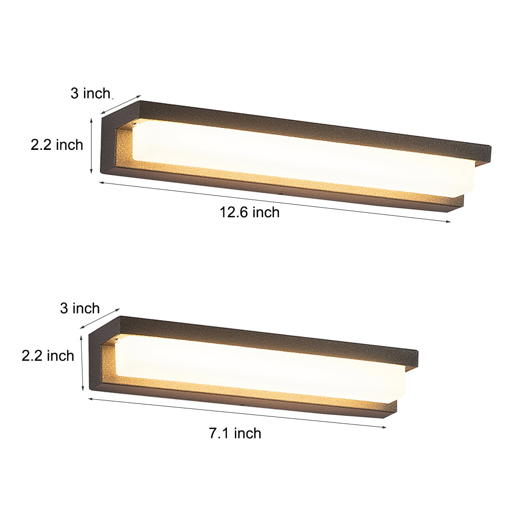 Contemporary Stainless Steel Linear LED Strip Exterior Wall Light, detail angle 6, Tianguang Select