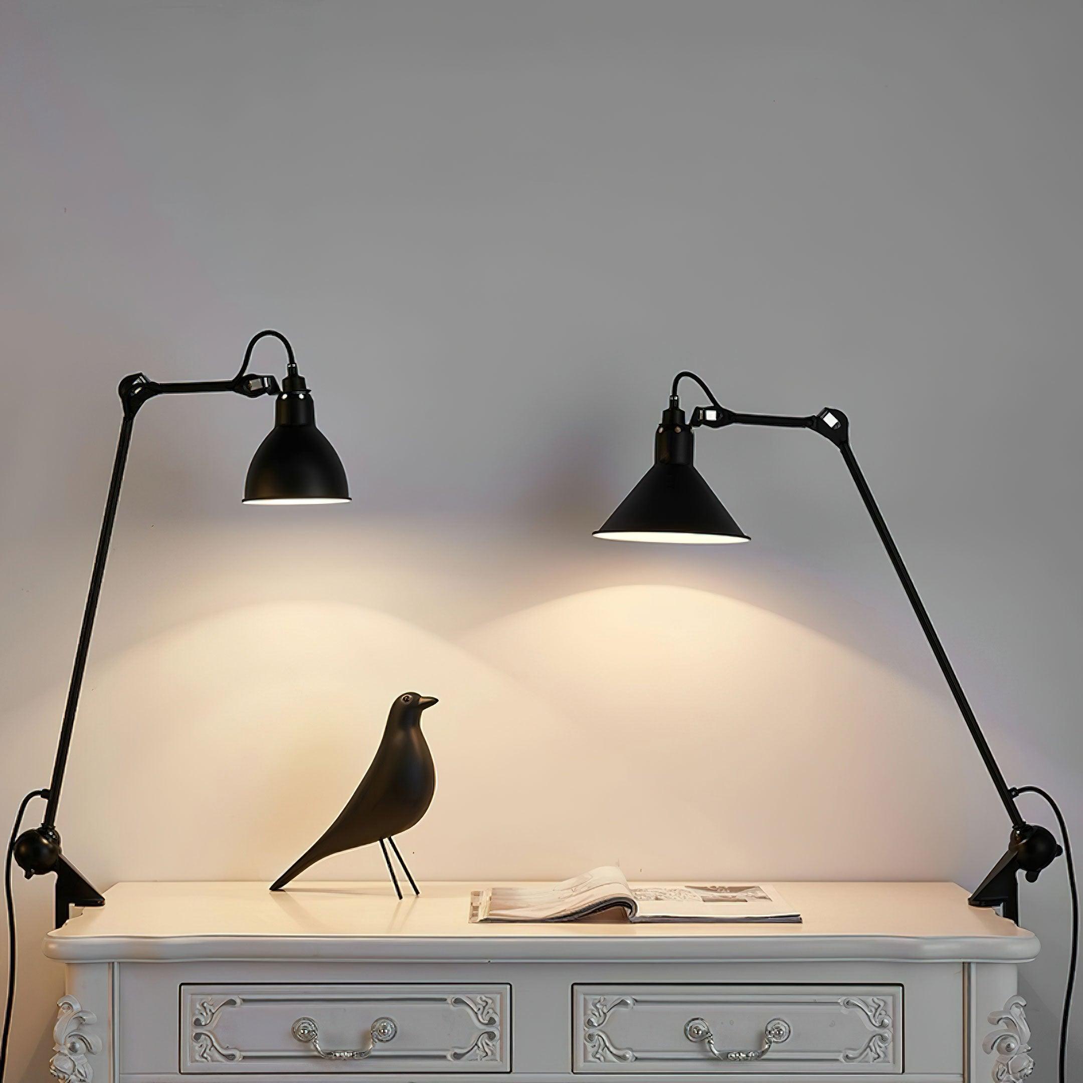 Versa Glide G201 Clip-on Table Lamp 8.3″