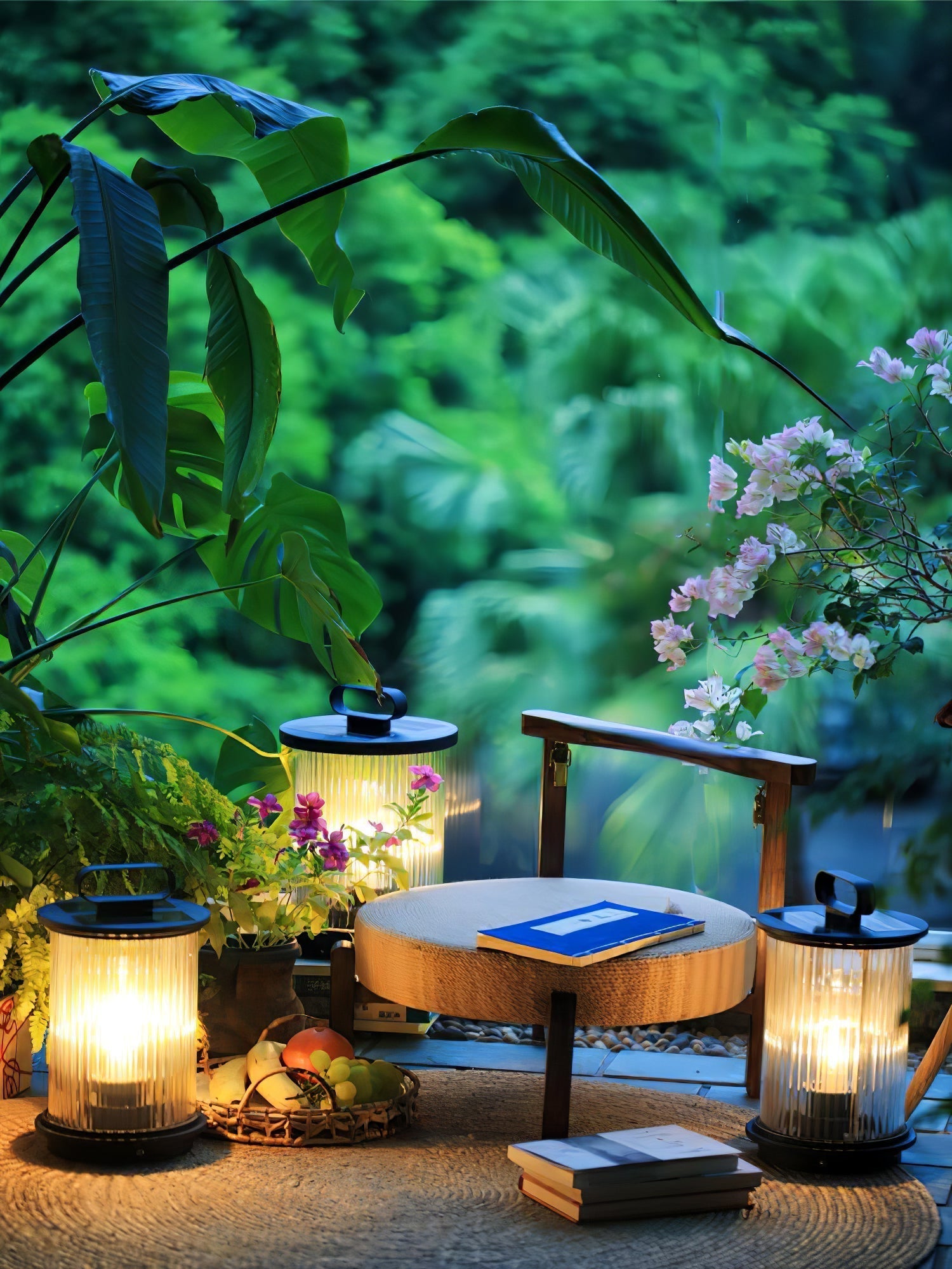 Lantern Garden Solar Exterior Light - ∅ 7.9″ x H 14.2″ Stainless Steel, Outdoor Wall Light, detail 56