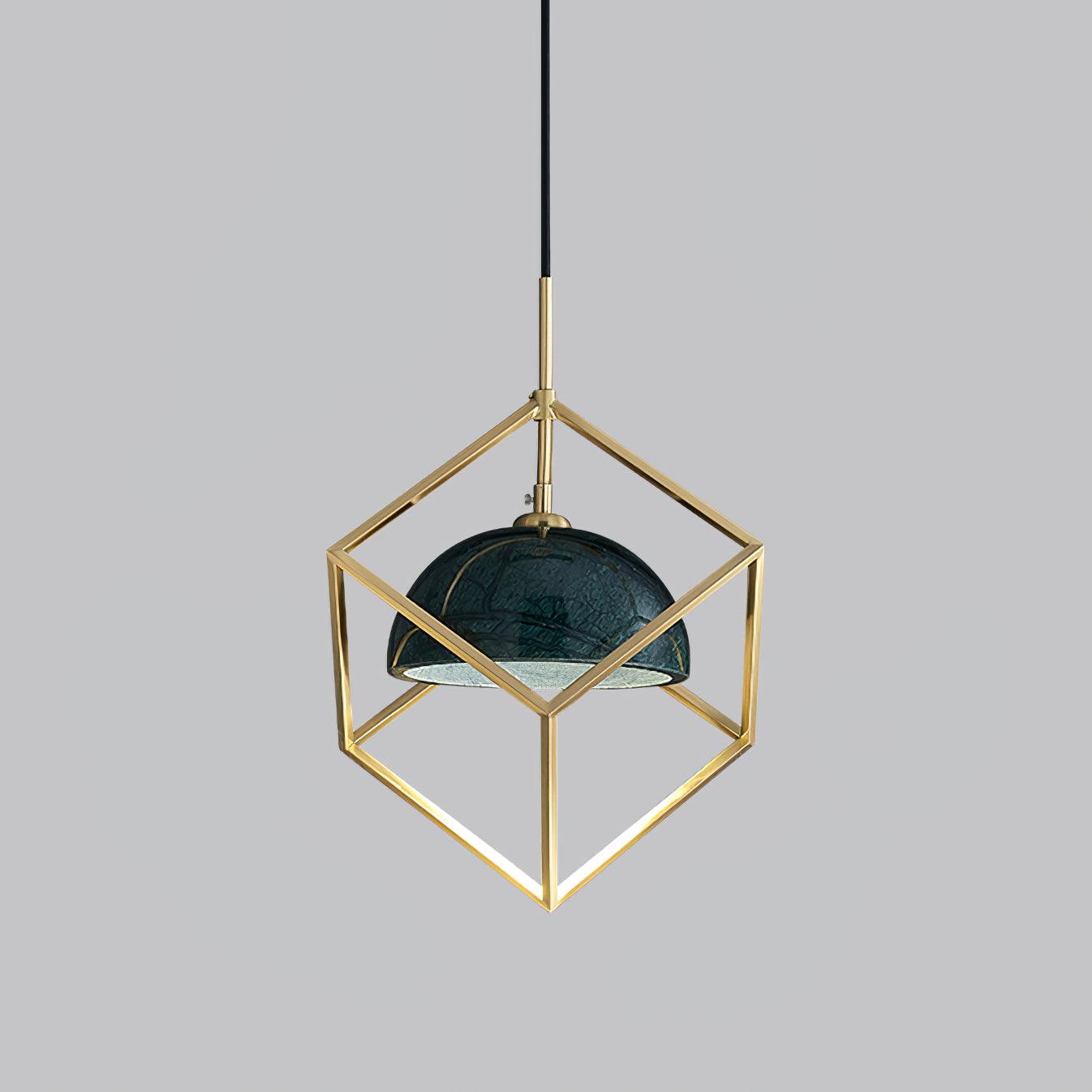 Lantern Square Pendant Lamp Chandelier detail view 8