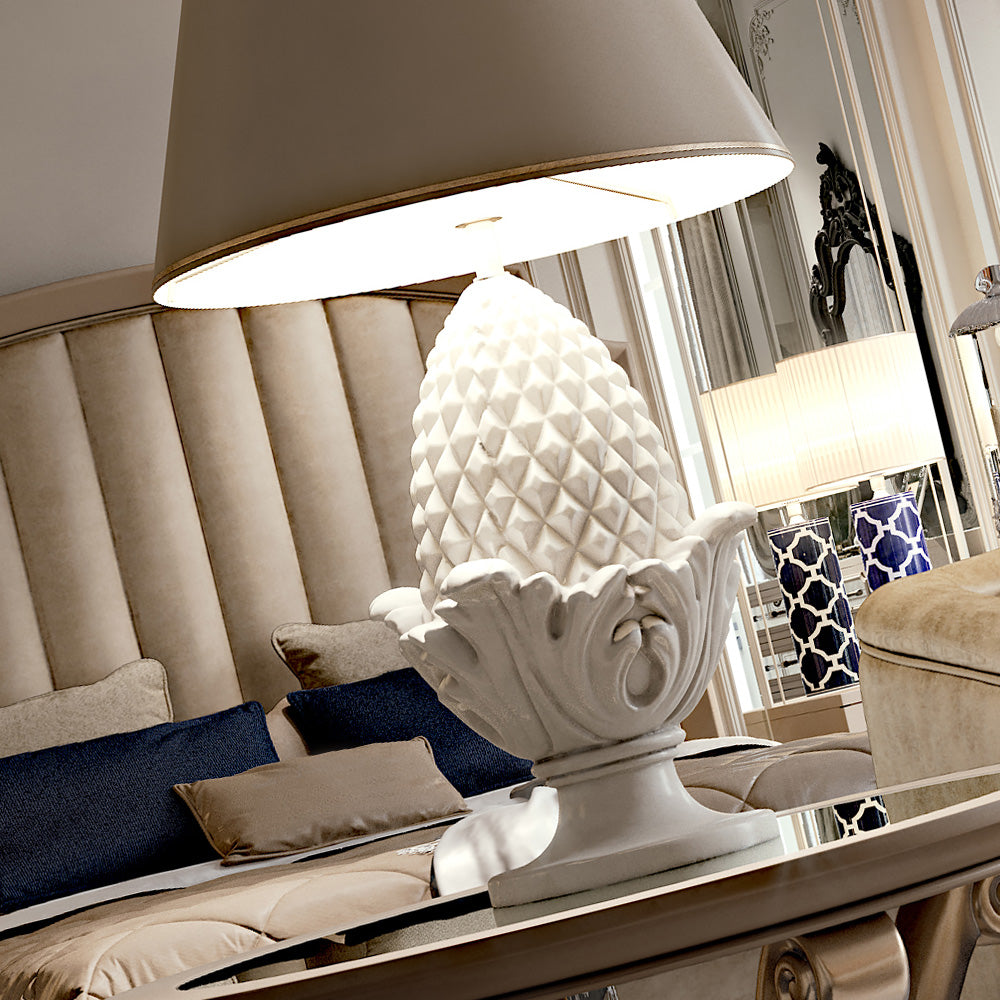 Large Pine Cone Ceramic Table Lamp