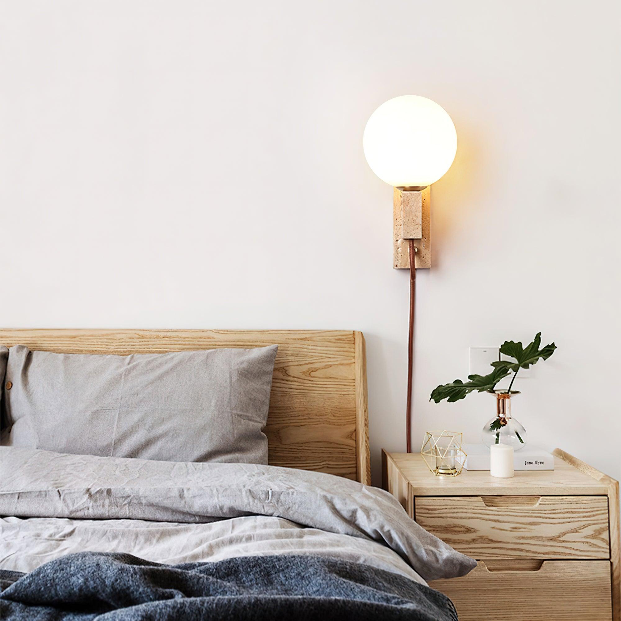 Large Ball Plug Wall Light 2.4