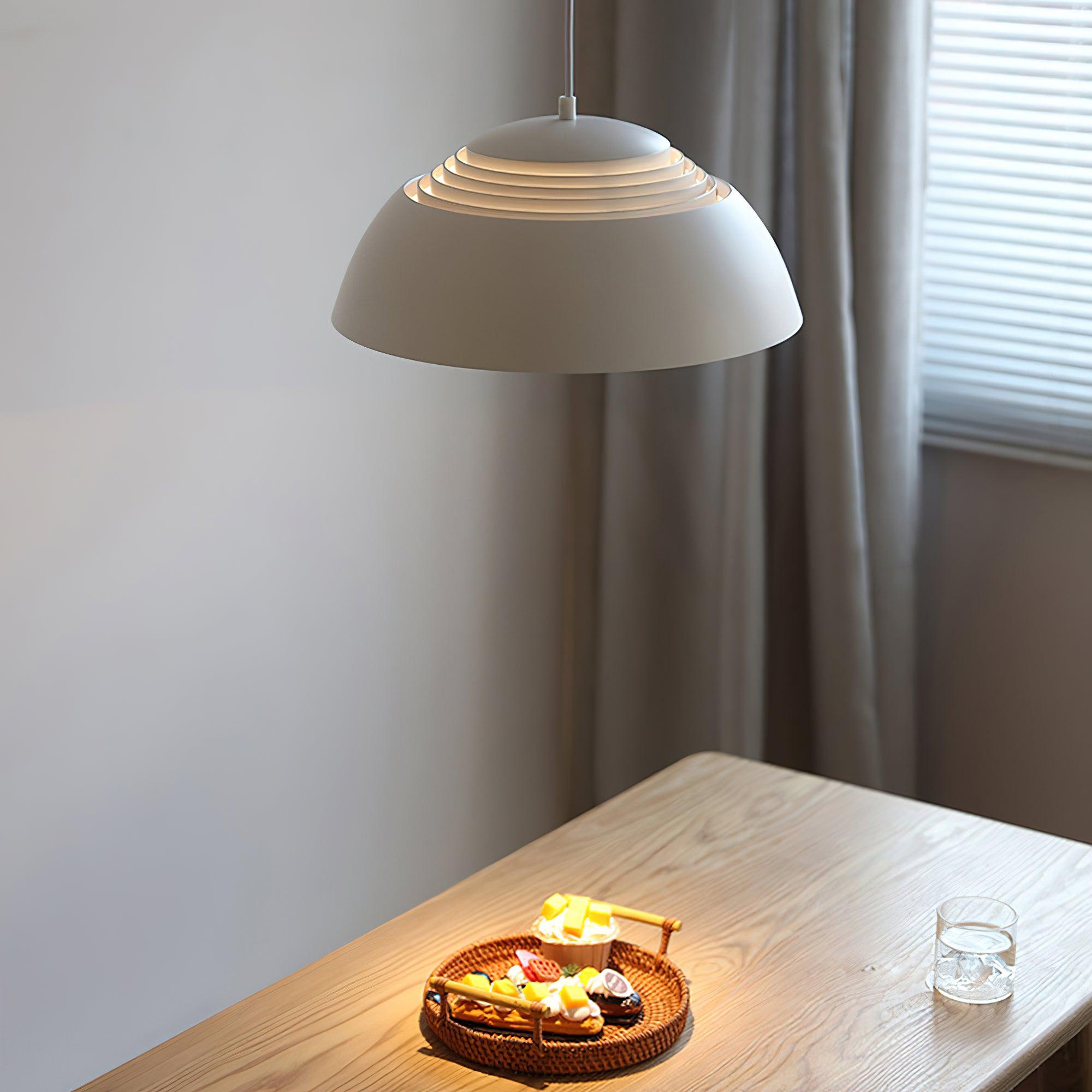Large Bowl Wave Pendant Lamp 13.8