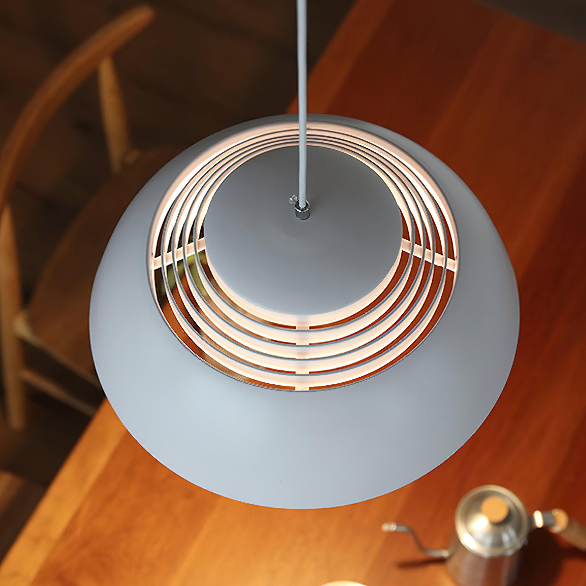 Large Bowl Wave Pendant Lamp 13.8