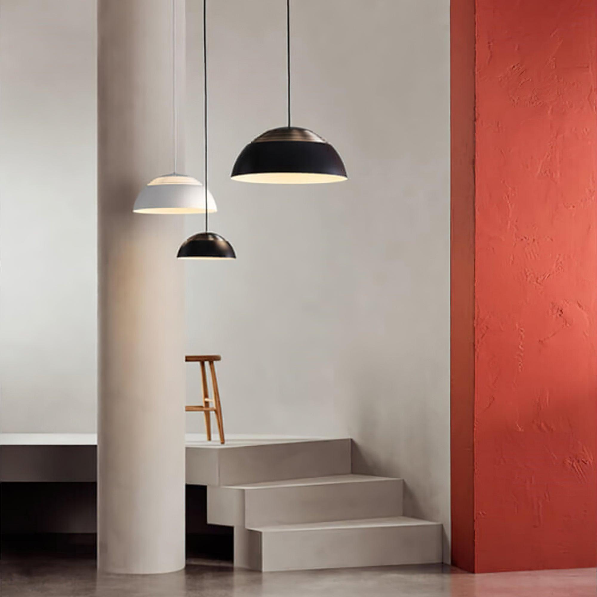 Large Bowl Wave Pendant Lamp 13.8