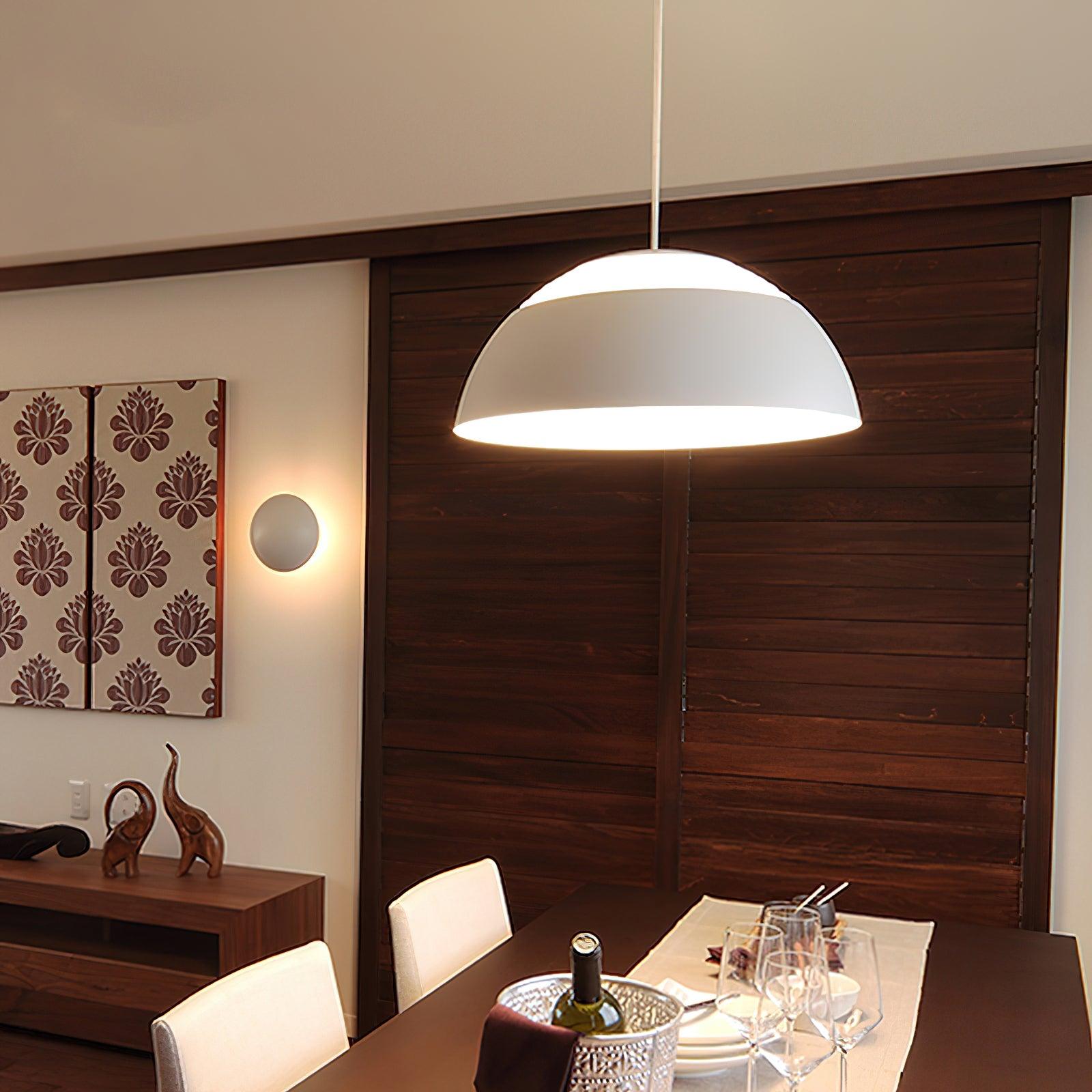Large Bowl Wave Pendant Lamp 13.8