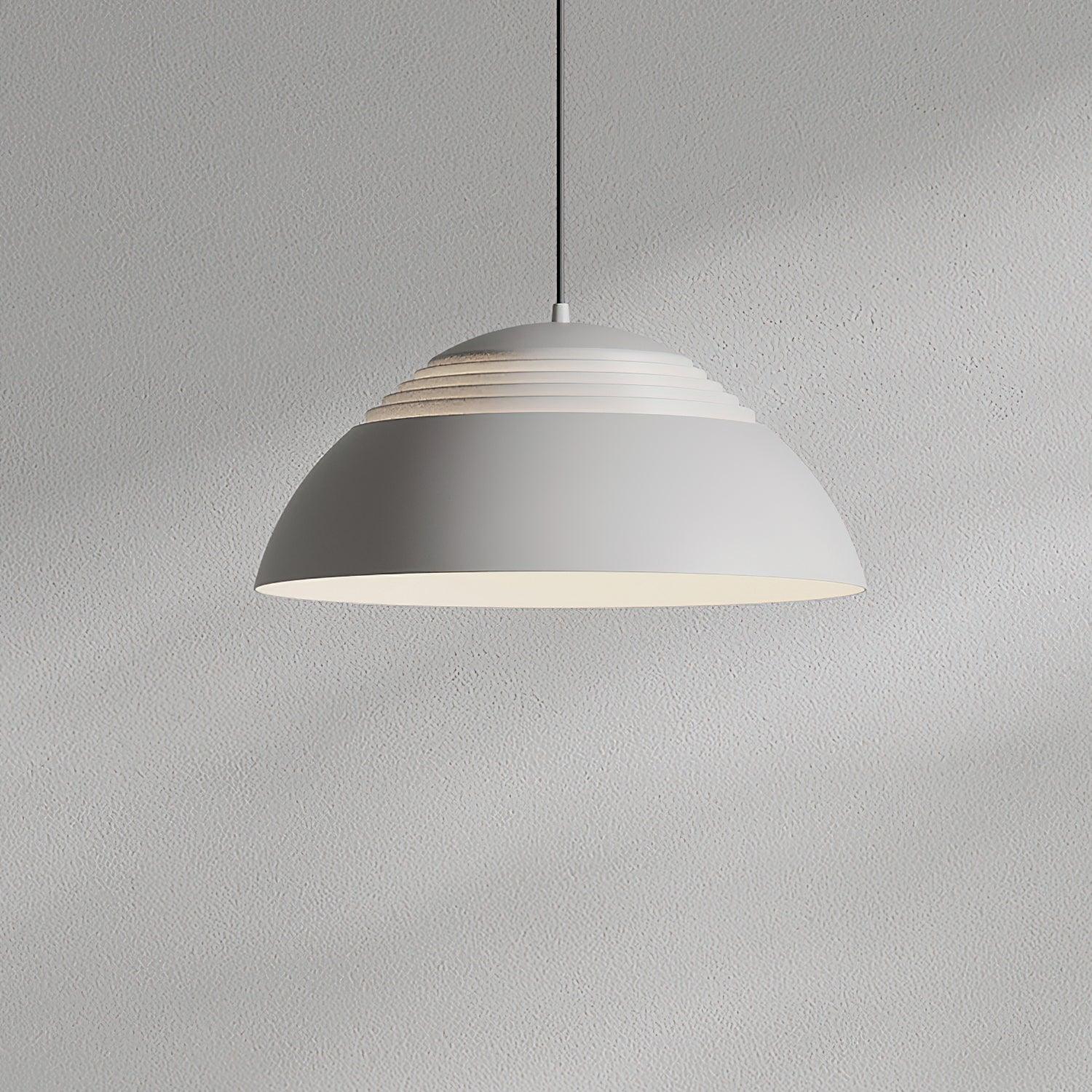 Large Bowl Wave Pendant Lamp 13.8