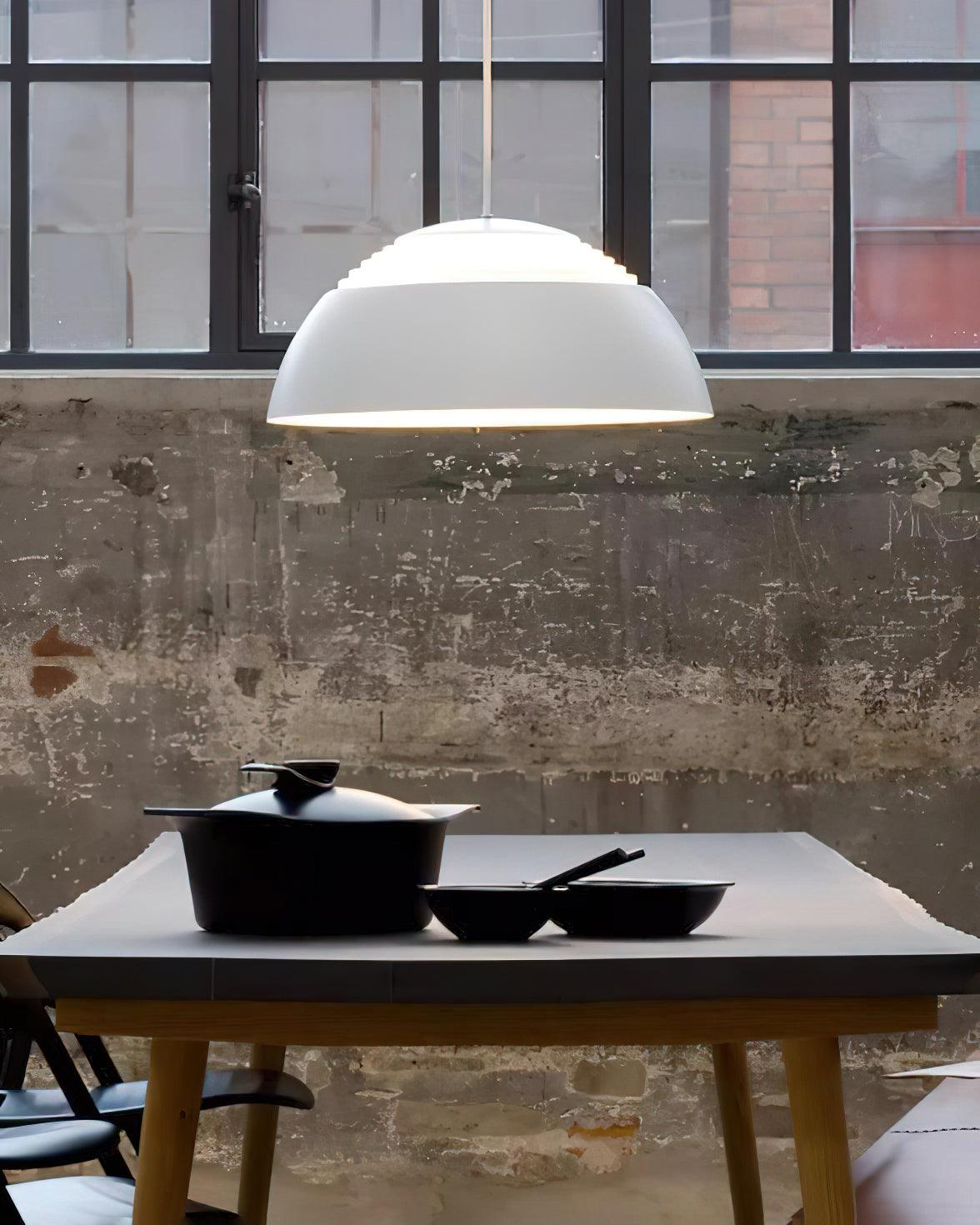 Large Bowl Wave Pendant Lamp 13.8
