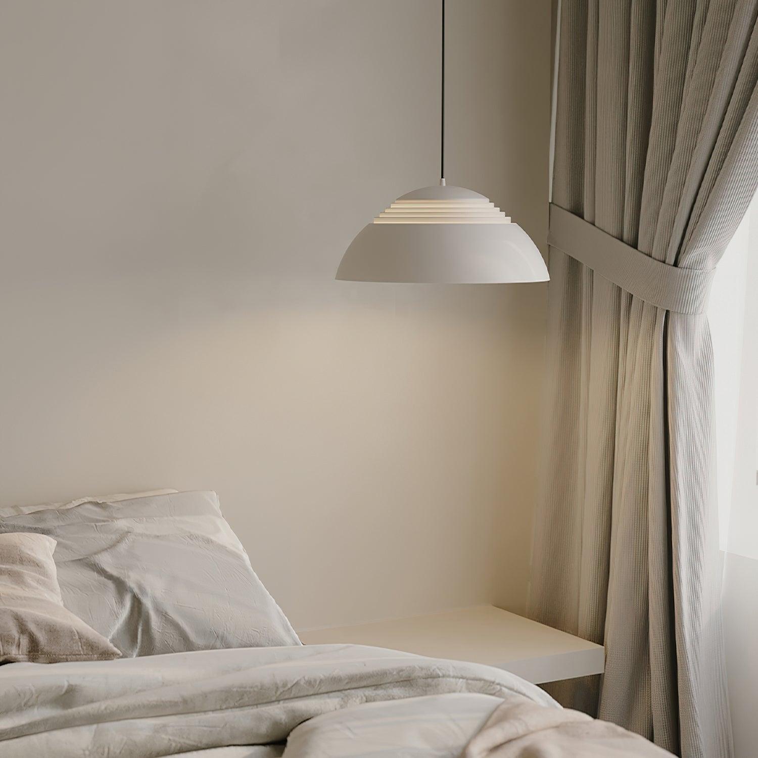 Large Bowl Wave Pendant Lamp 13.8