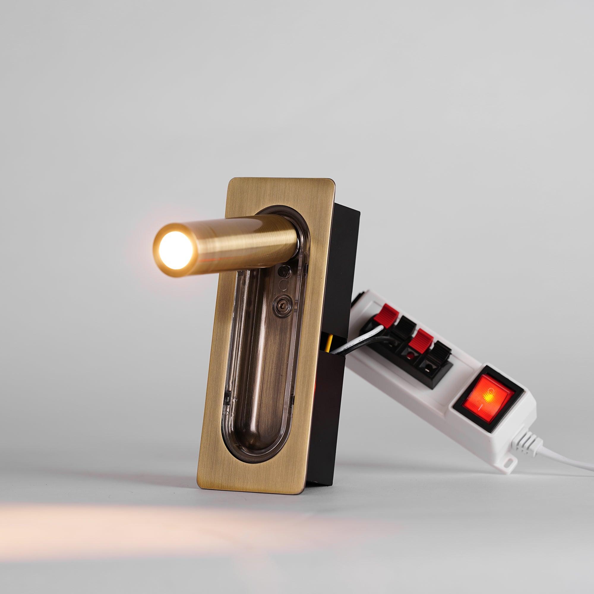Metal OmniLux Reading Lamp, Bedside Table Lamp, detail 56