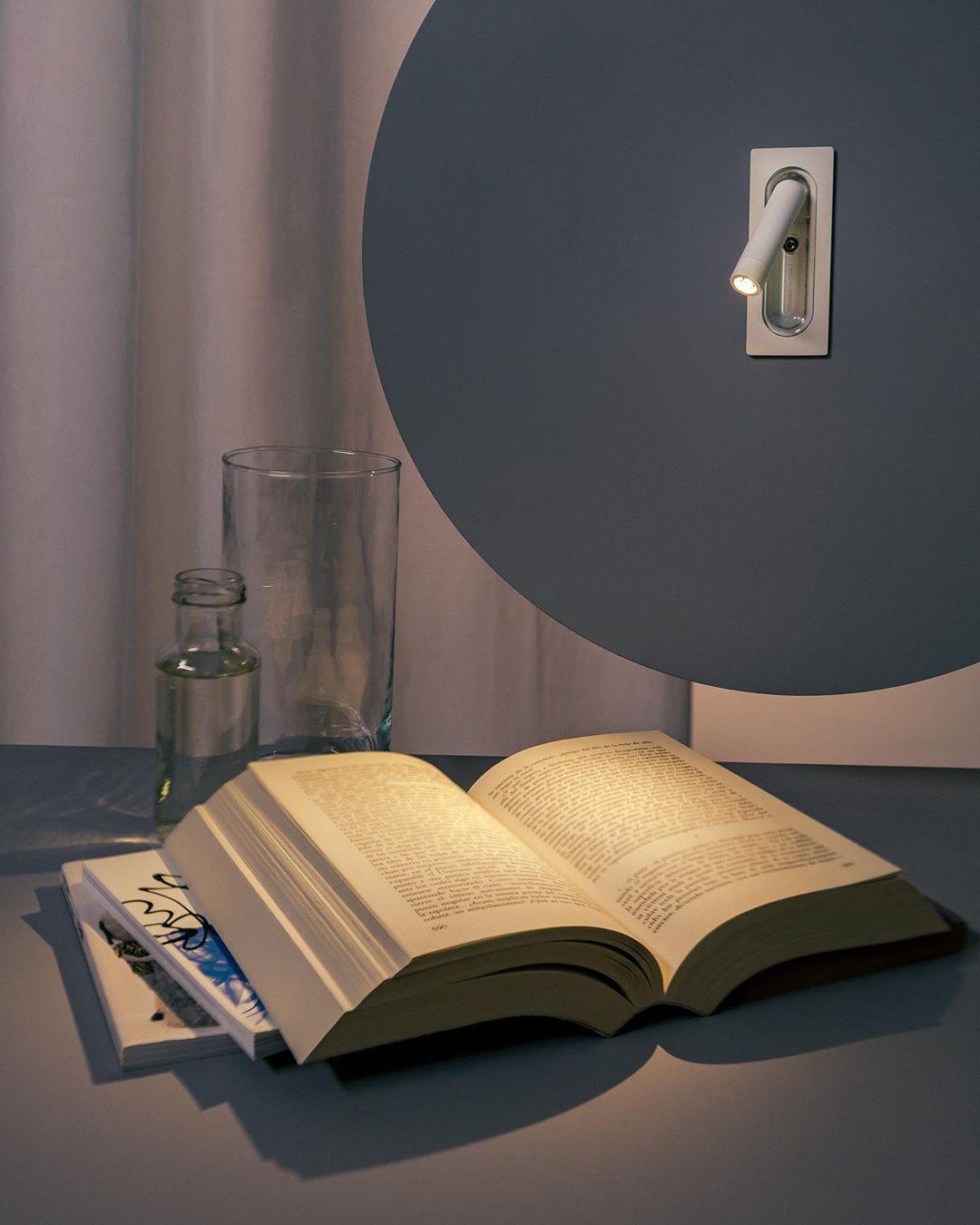 Metal OmniLux Reading Lamp, Bedside Table Lamp, detail 28